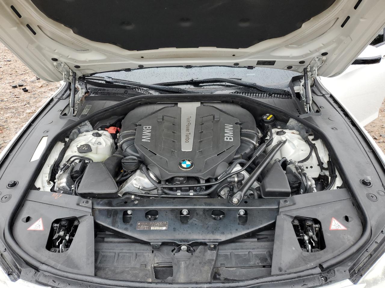 2015 Bmw 750 I White vin: WBAYA8C52FD825641