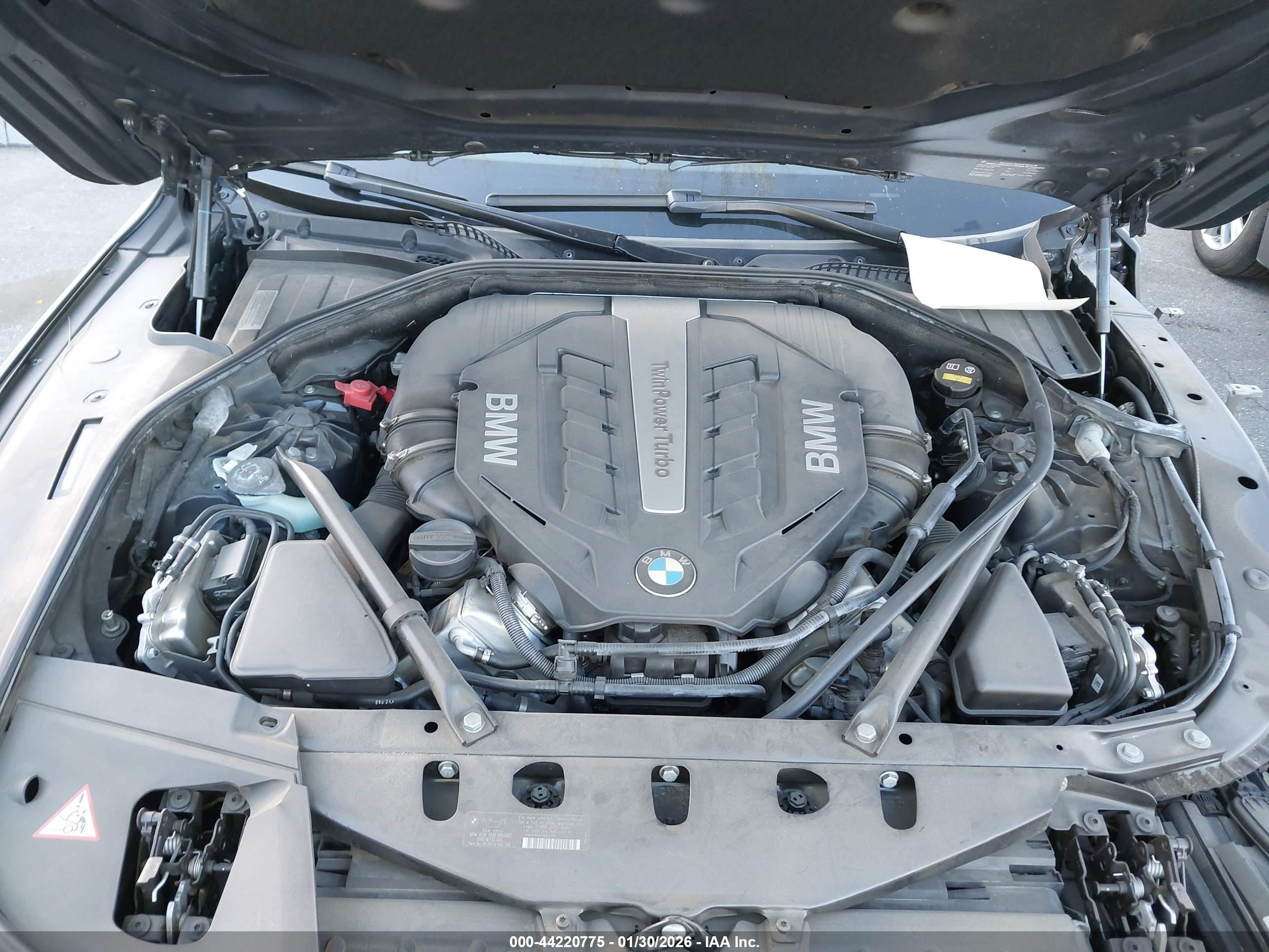 2014 Bmw 750i   Gray vin: WBAYA8C53ED825338