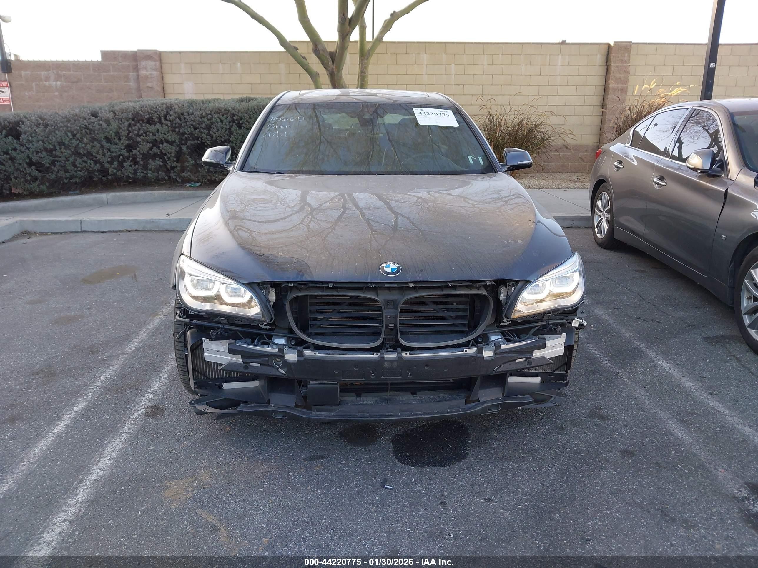 2014 Bmw 750i   Gray vin: WBAYA8C53ED825338