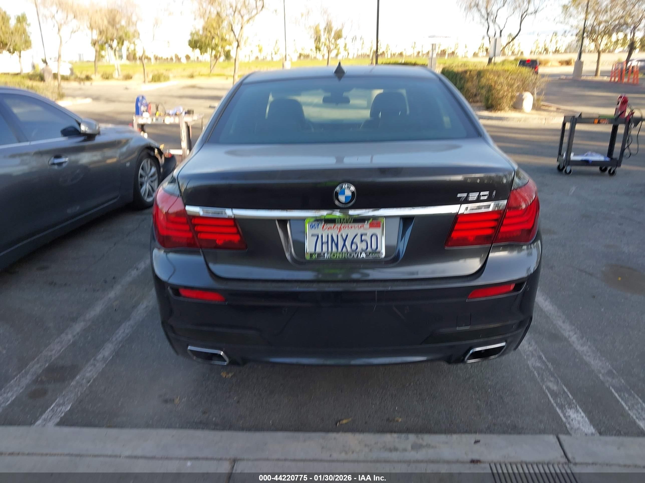 2014 Bmw 750i   Gray vin: WBAYA8C53ED825338