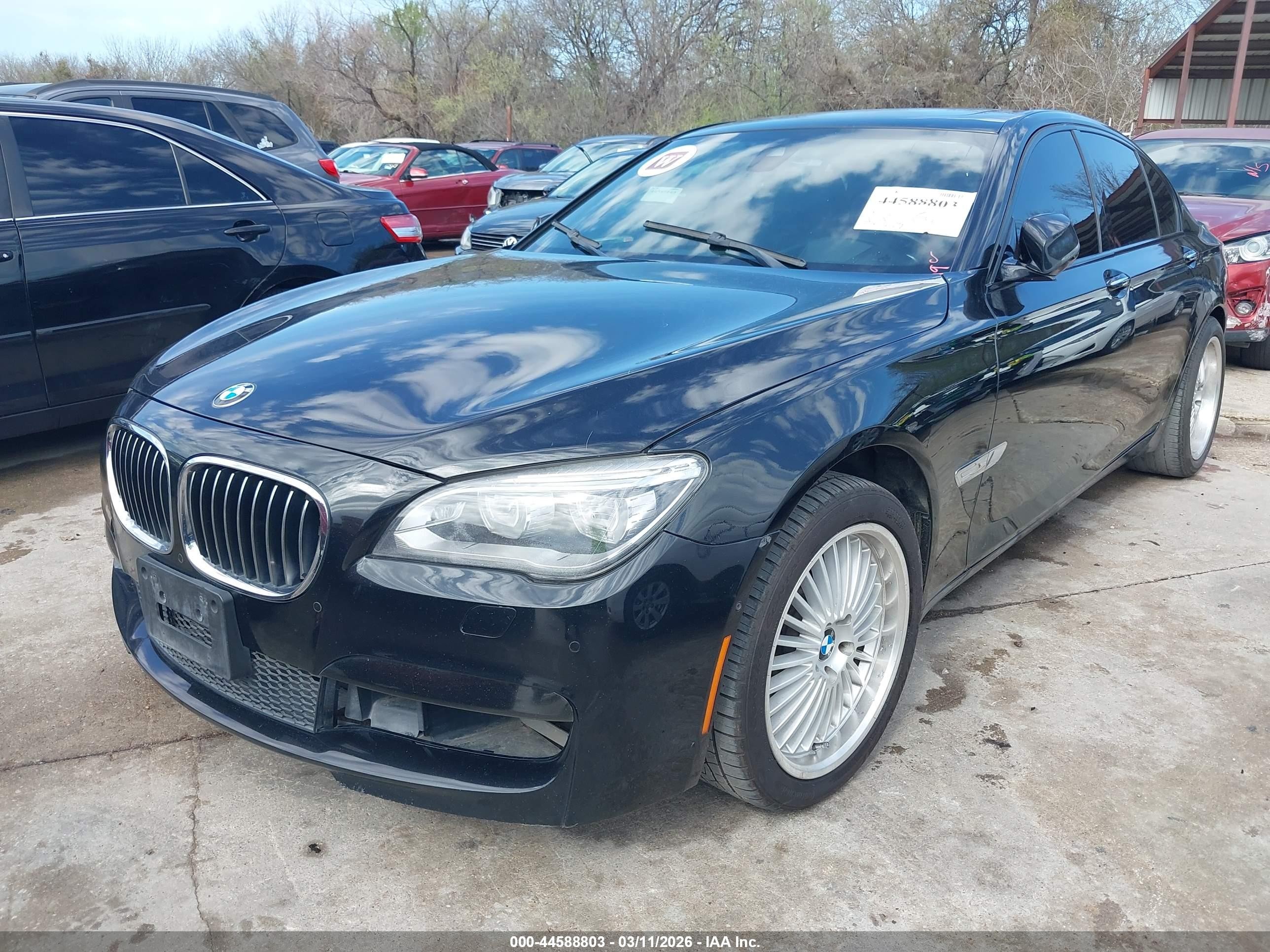2013 Bmw 750i   Black vin: WBAYA8C54DD227662