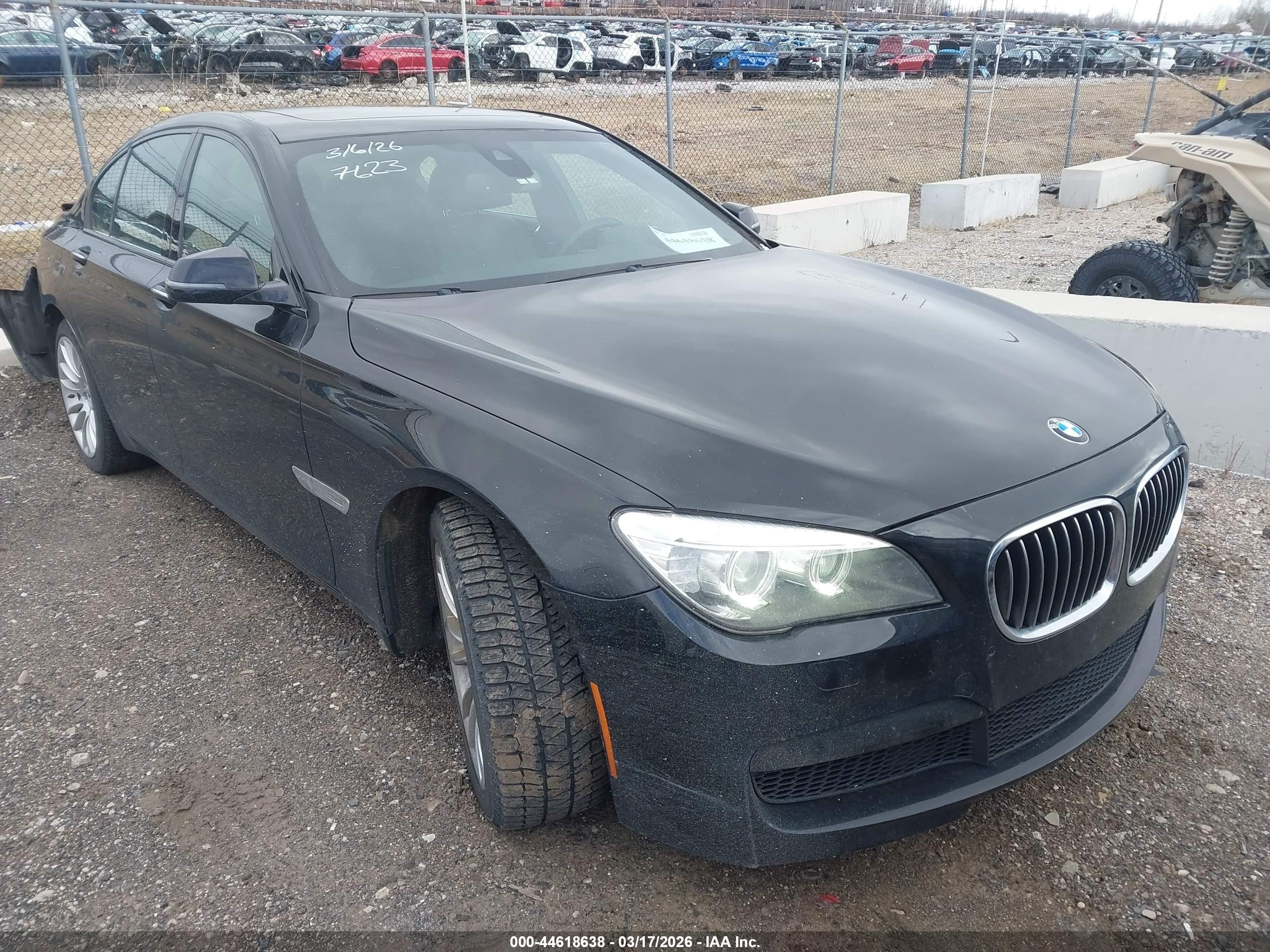2013 Bmw 750i   Black vin: WBAYA8C55DD227623