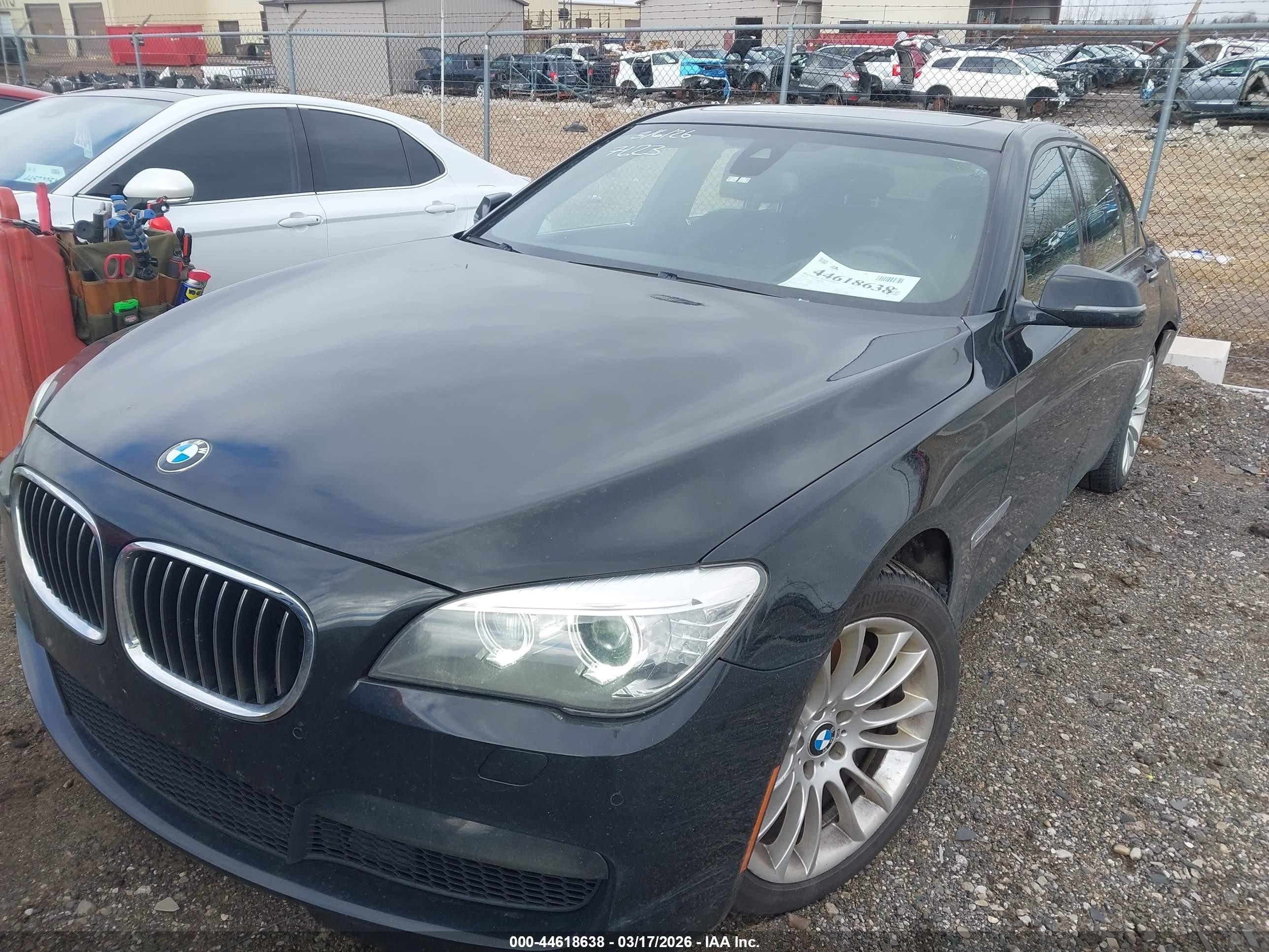 2013 Bmw 750i   Black vin: WBAYA8C55DD227623