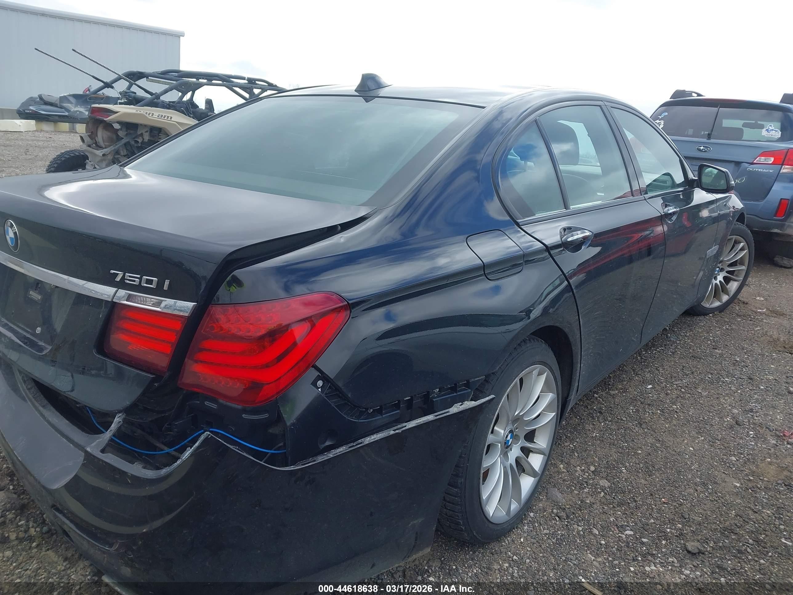 2013 Bmw 750i   Black vin: WBAYA8C55DD227623