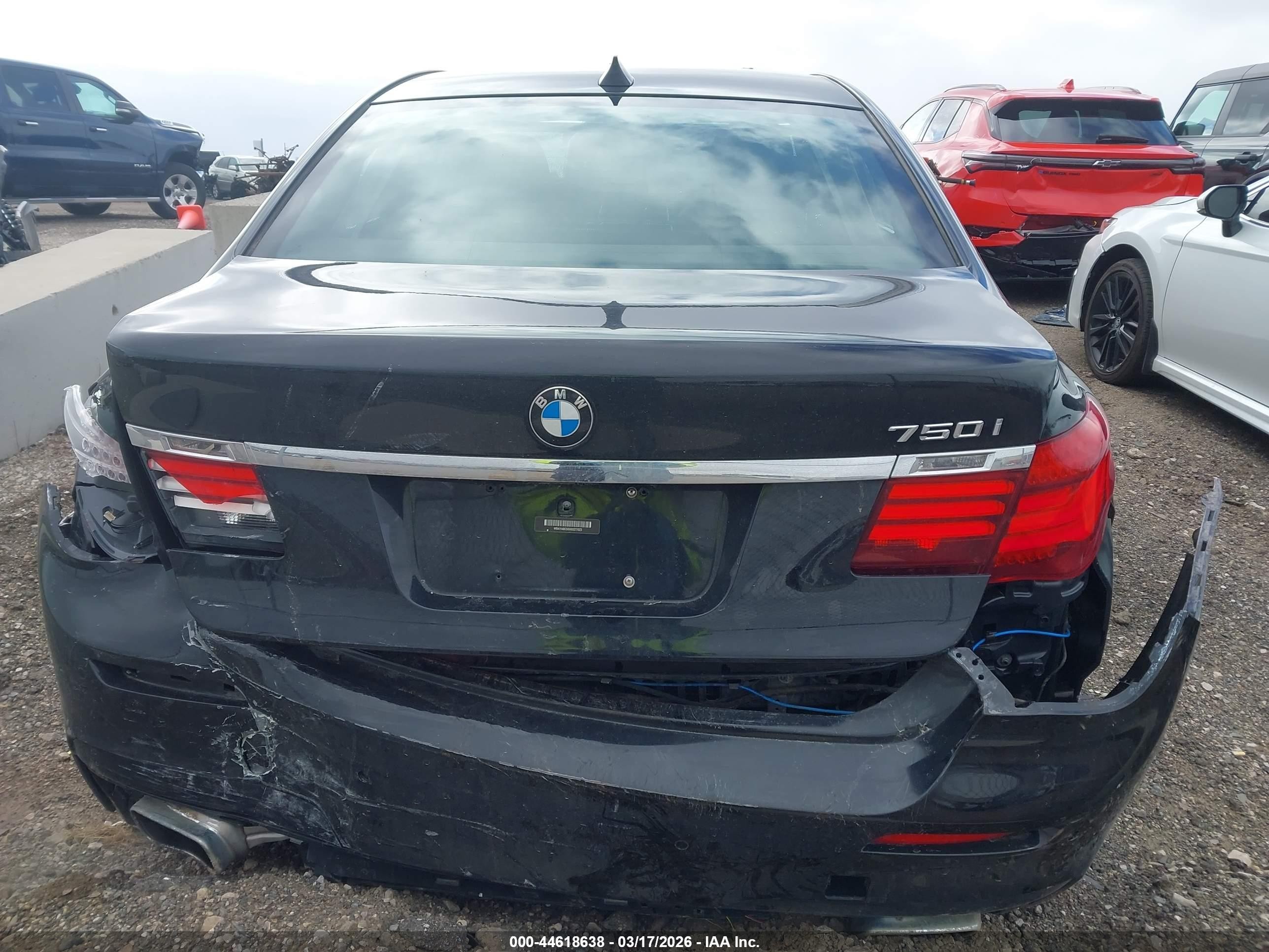 2013 Bmw 750i   Black vin: WBAYA8C55DD227623