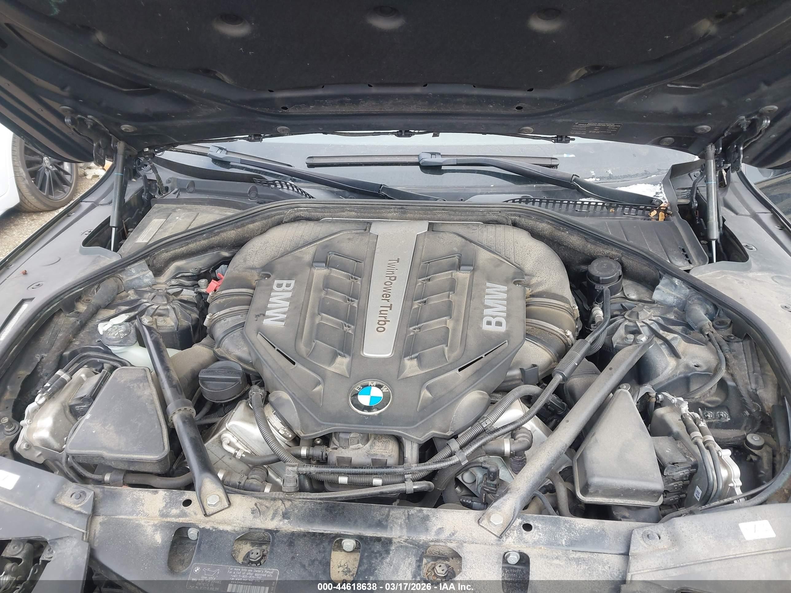 2013 Bmw 750i   Black vin: WBAYA8C55DD227623
