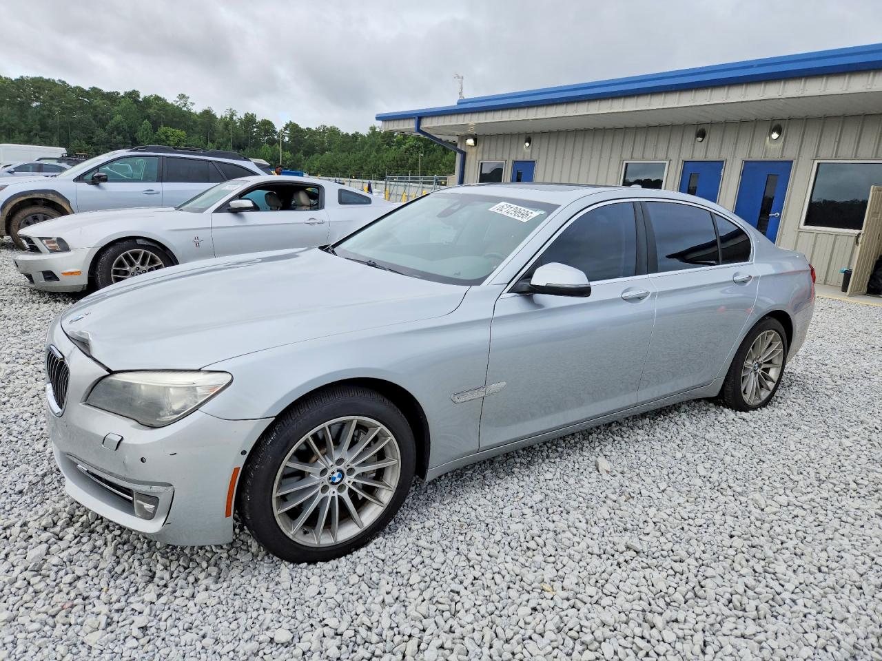2013 Bmw 750 I Silver vin: WBAYA8C55DD228027