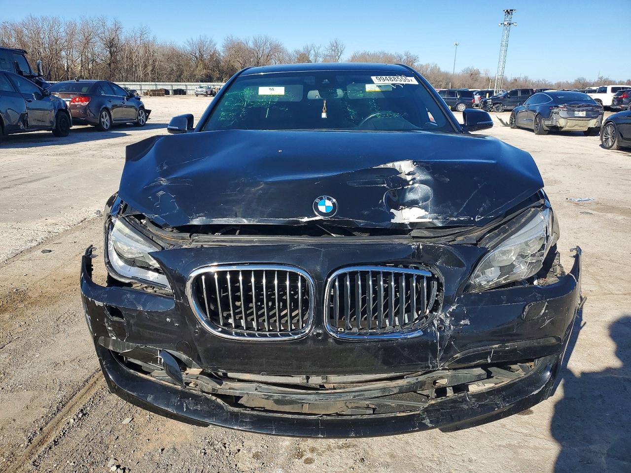 2015 Bmw 750 I Черный vin: WBAYA8C56FD825366