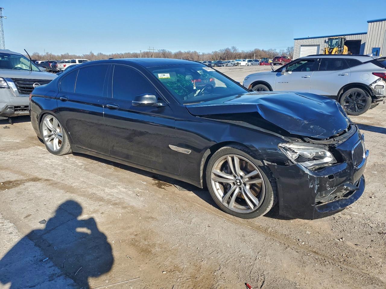 2015 Bmw 750 I Черный vin: WBAYA8C56FD825366