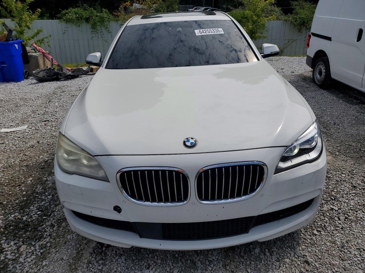 2015 Bmw 750 I White vin: WBAYA8C57FD825375