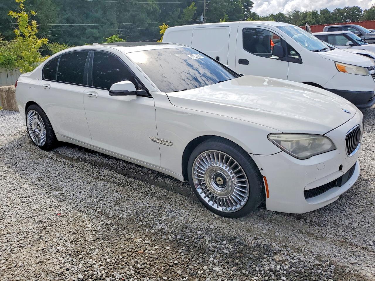 2015 Bmw 750 I White vin: WBAYA8C57FD825375