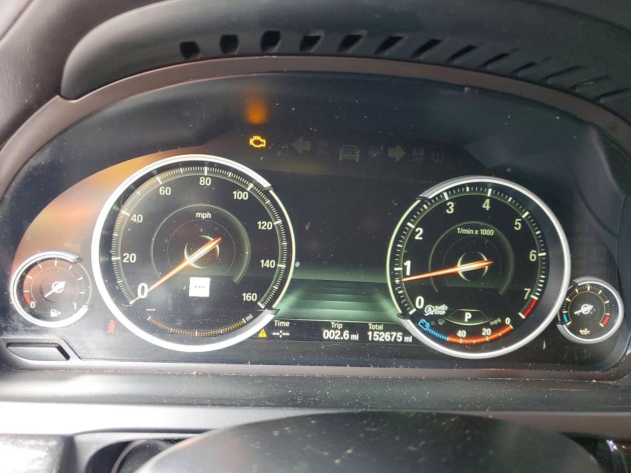 2015 Bmw 750 I White vin: WBAYA8C57FD825375