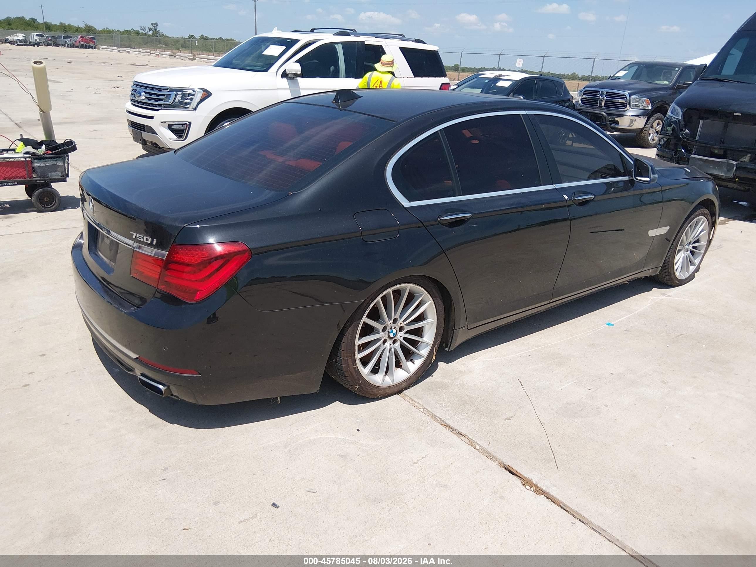 2013 Bmw 750i   Black vin: WBAYA8C58DC996428