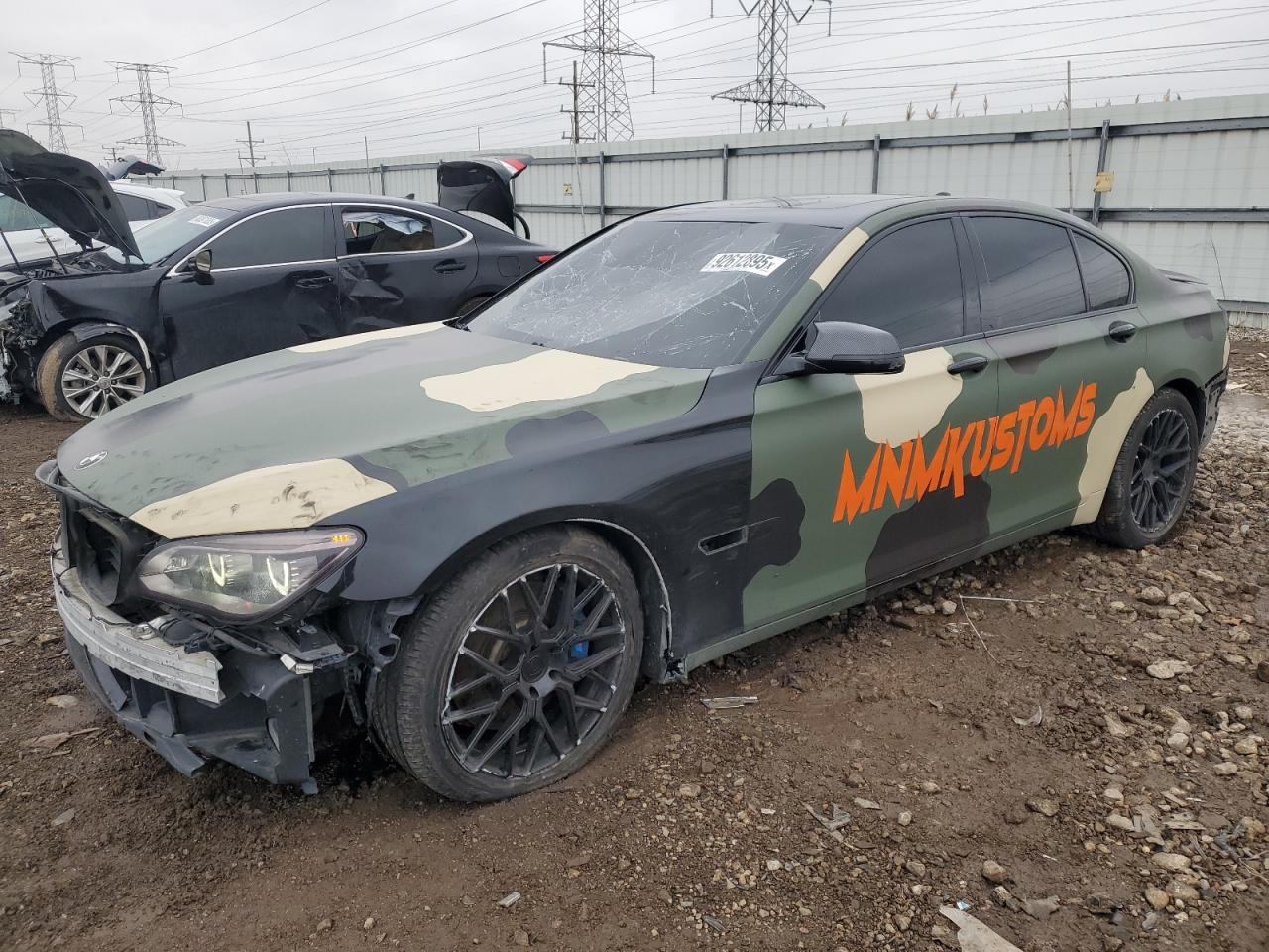 2014 Bmw 750 I Черный vin: WBAYA8C58ED228363