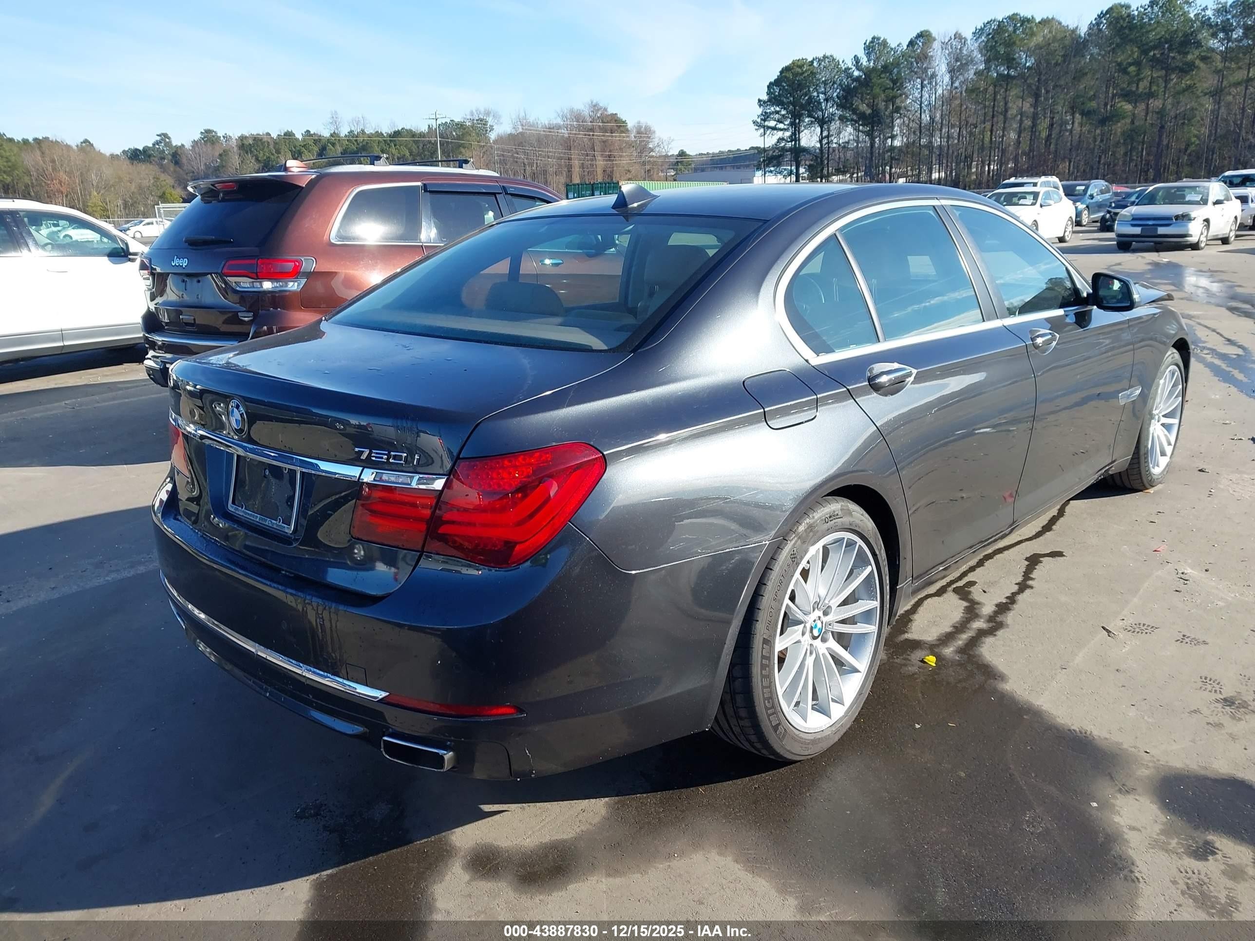 2014 Bmw 750i   Gray vin: WBAYA8C58ED825030