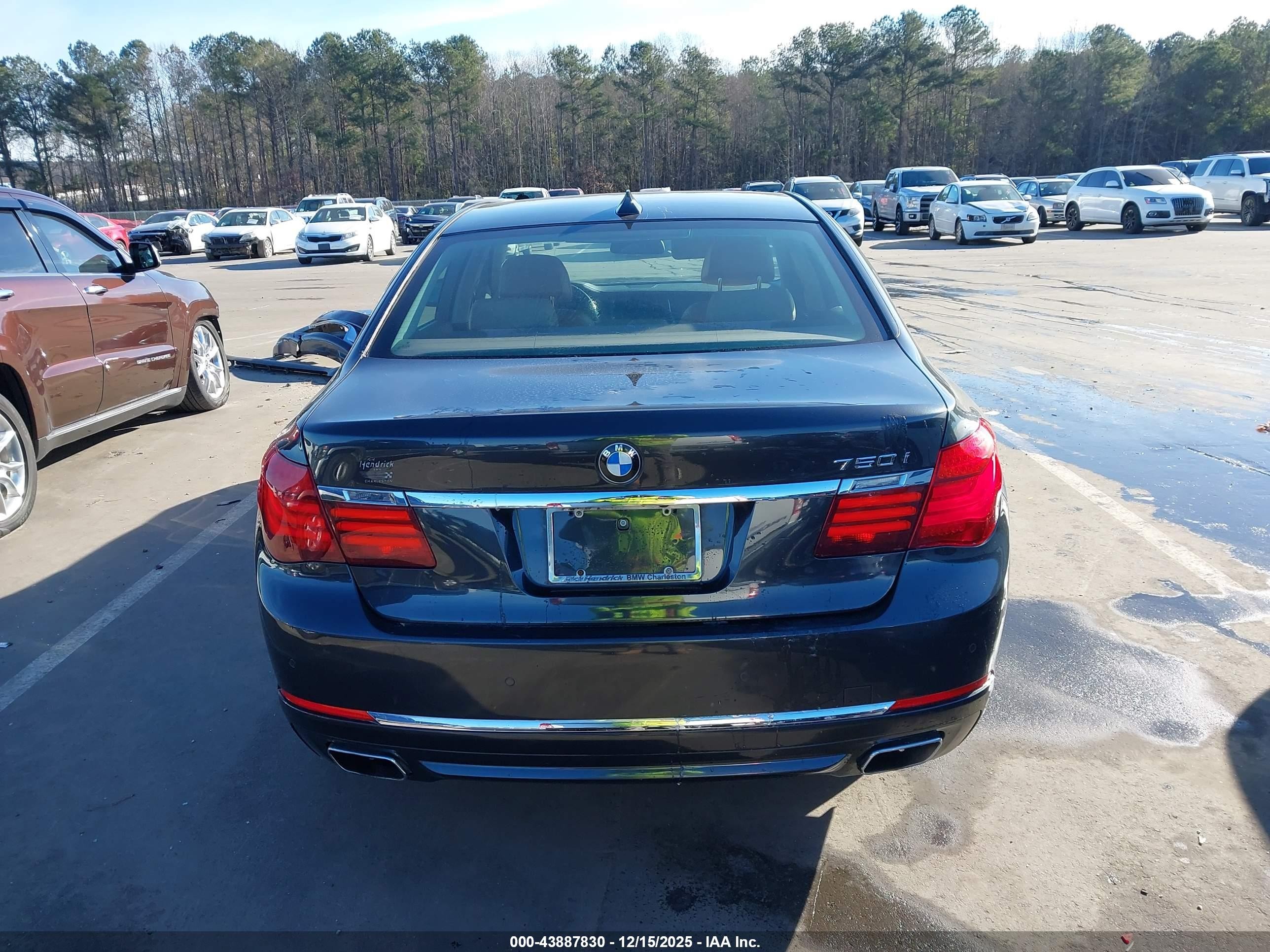 2014 Bmw 750i   Gray vin: WBAYA8C58ED825030