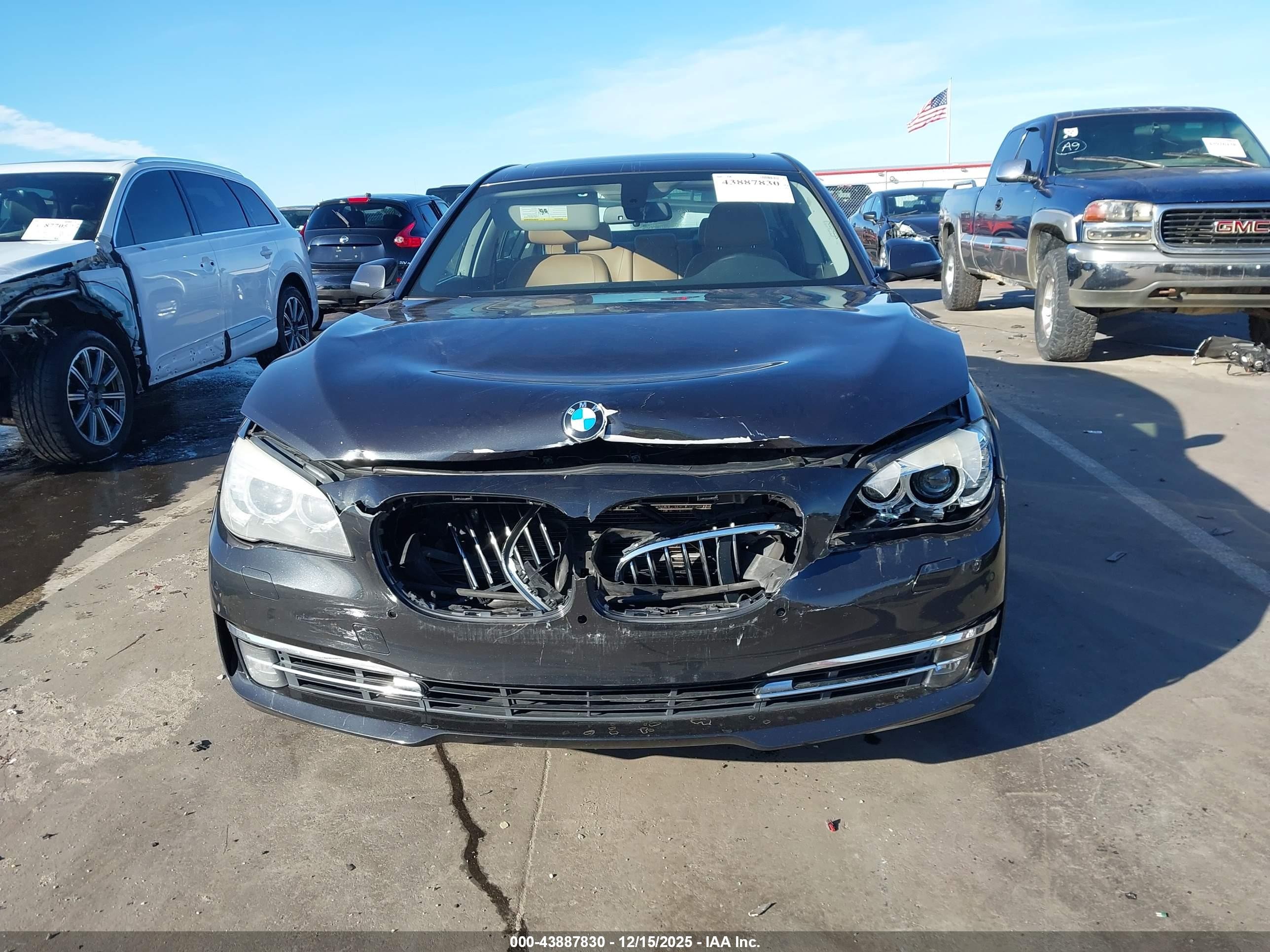 2014 Bmw 750i   Gray vin: WBAYA8C58ED825030