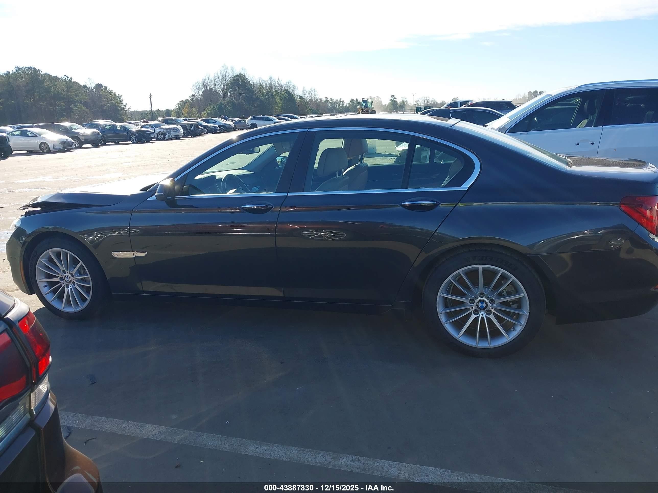 2014 Bmw 750i   Gray vin: WBAYA8C58ED825030