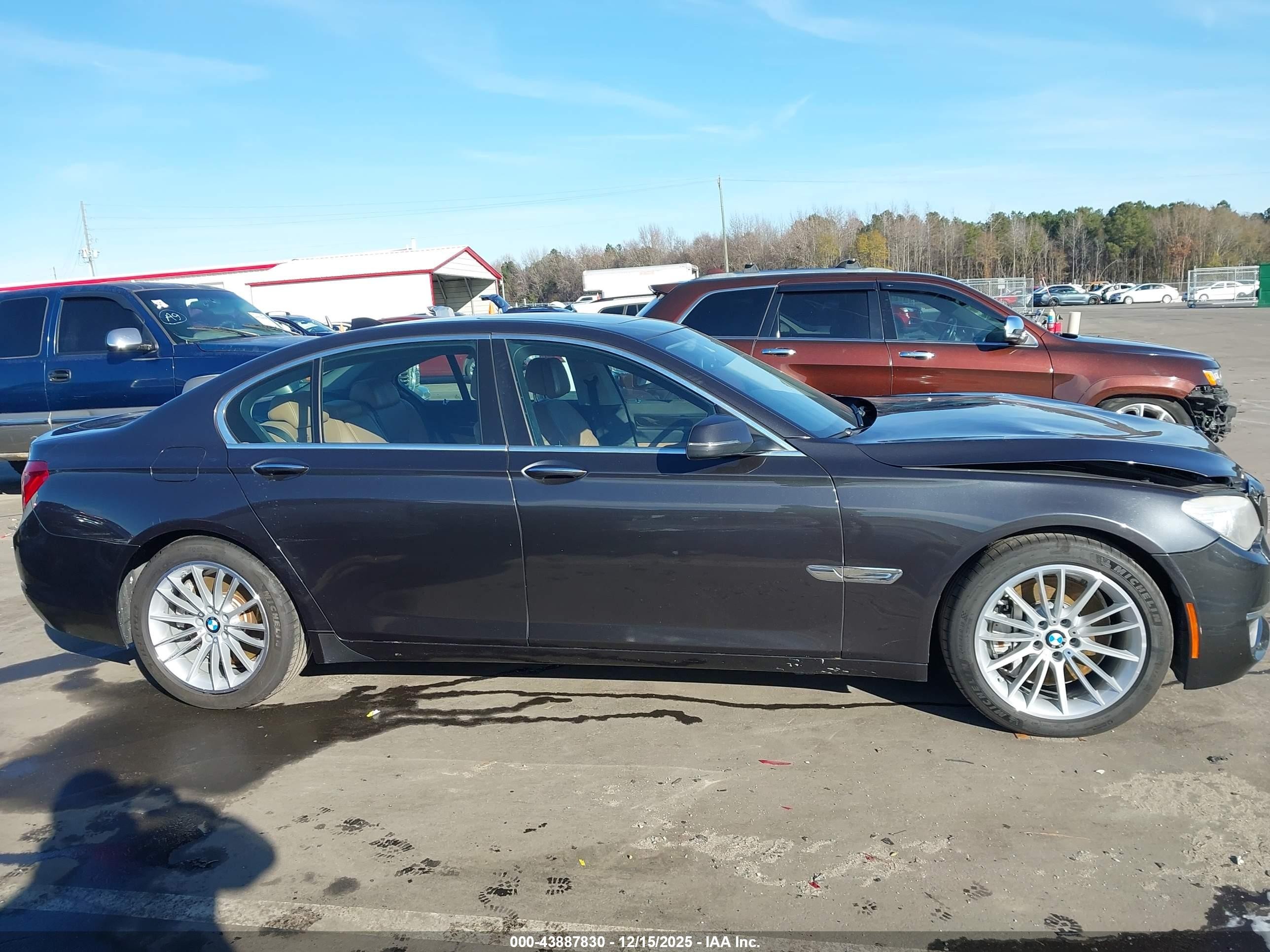 2014 Bmw 750i   Gray vin: WBAYA8C58ED825030