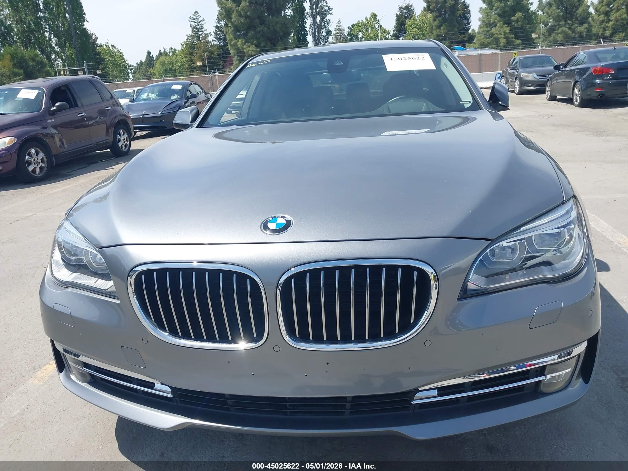 2014 Bmw 750i   Gray vin: WBAYA8C5XED228199