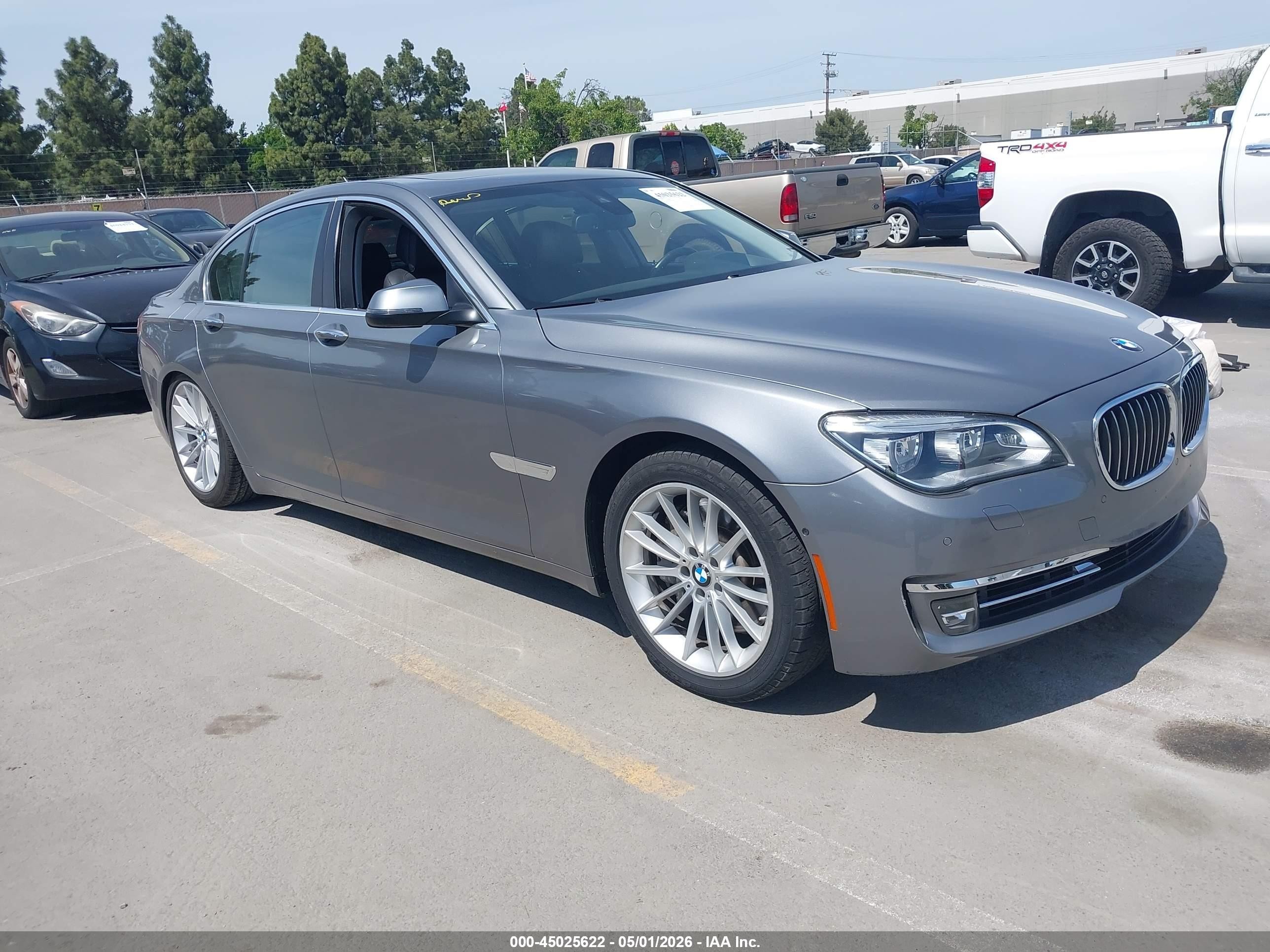 2014 Bmw 750i   Gray vin: WBAYA8C5XED228199
