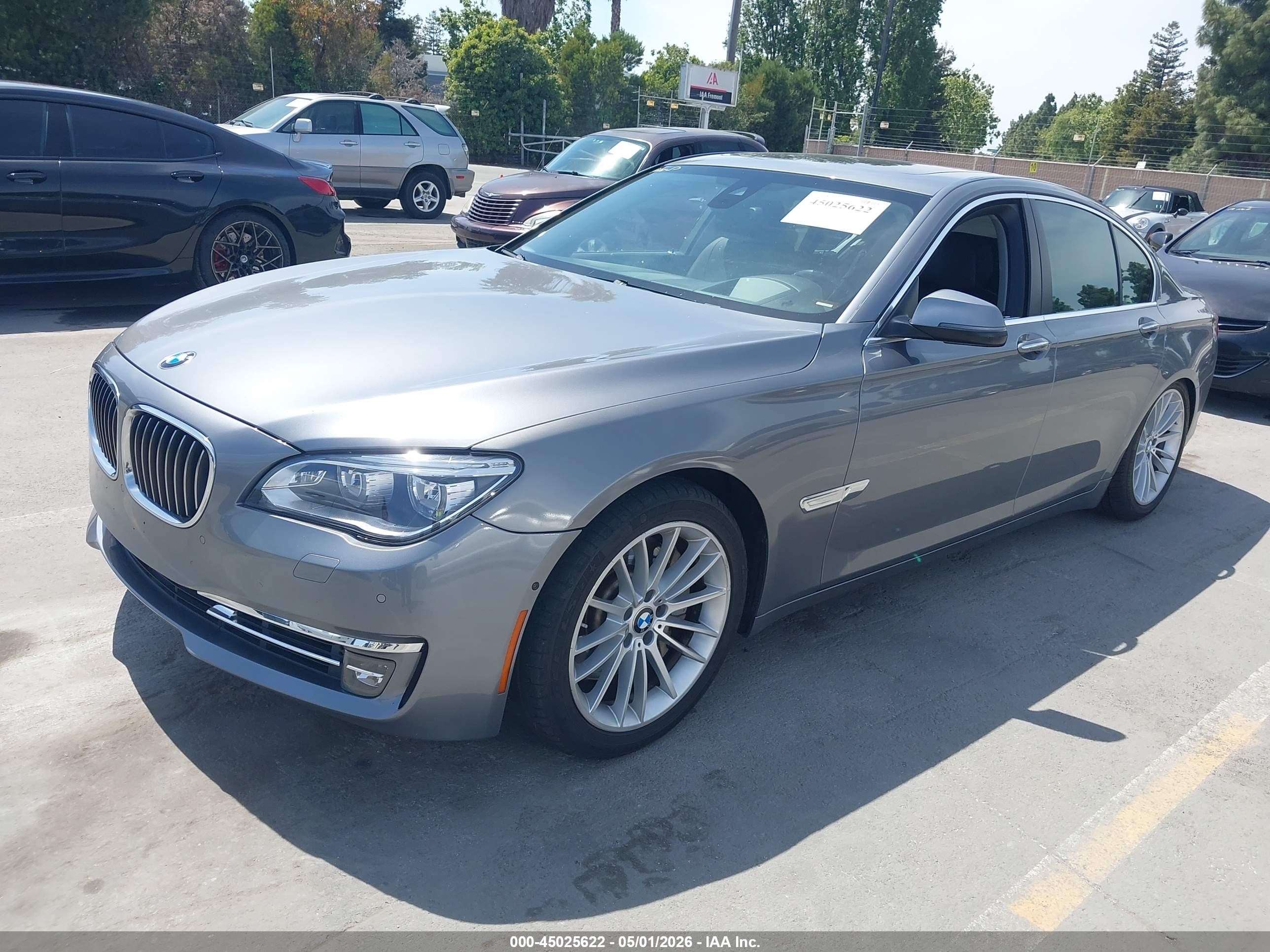 2014 Bmw 750i   Gray vin: WBAYA8C5XED228199