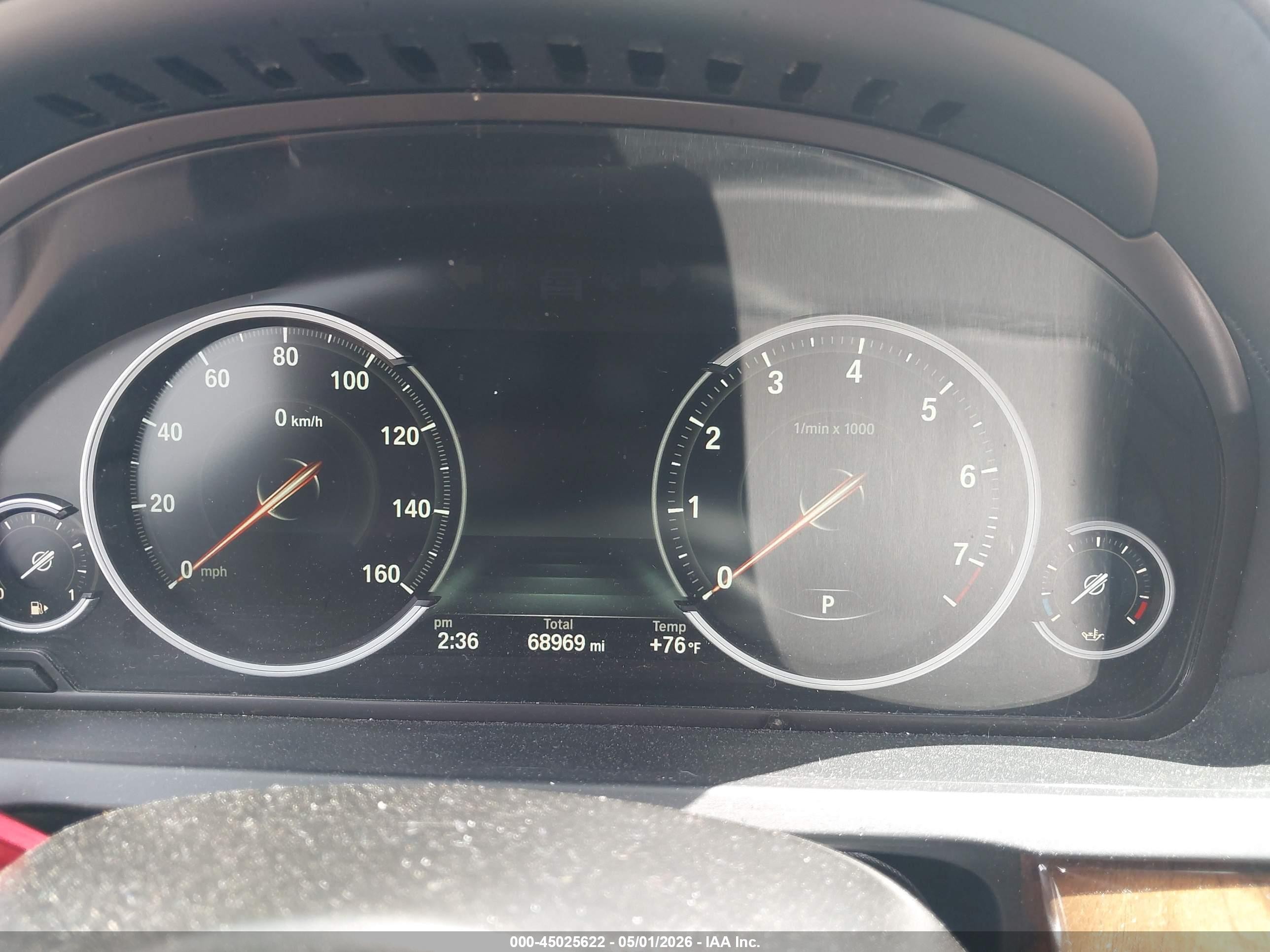 2014 Bmw 750i   Gray vin: WBAYA8C5XED228199