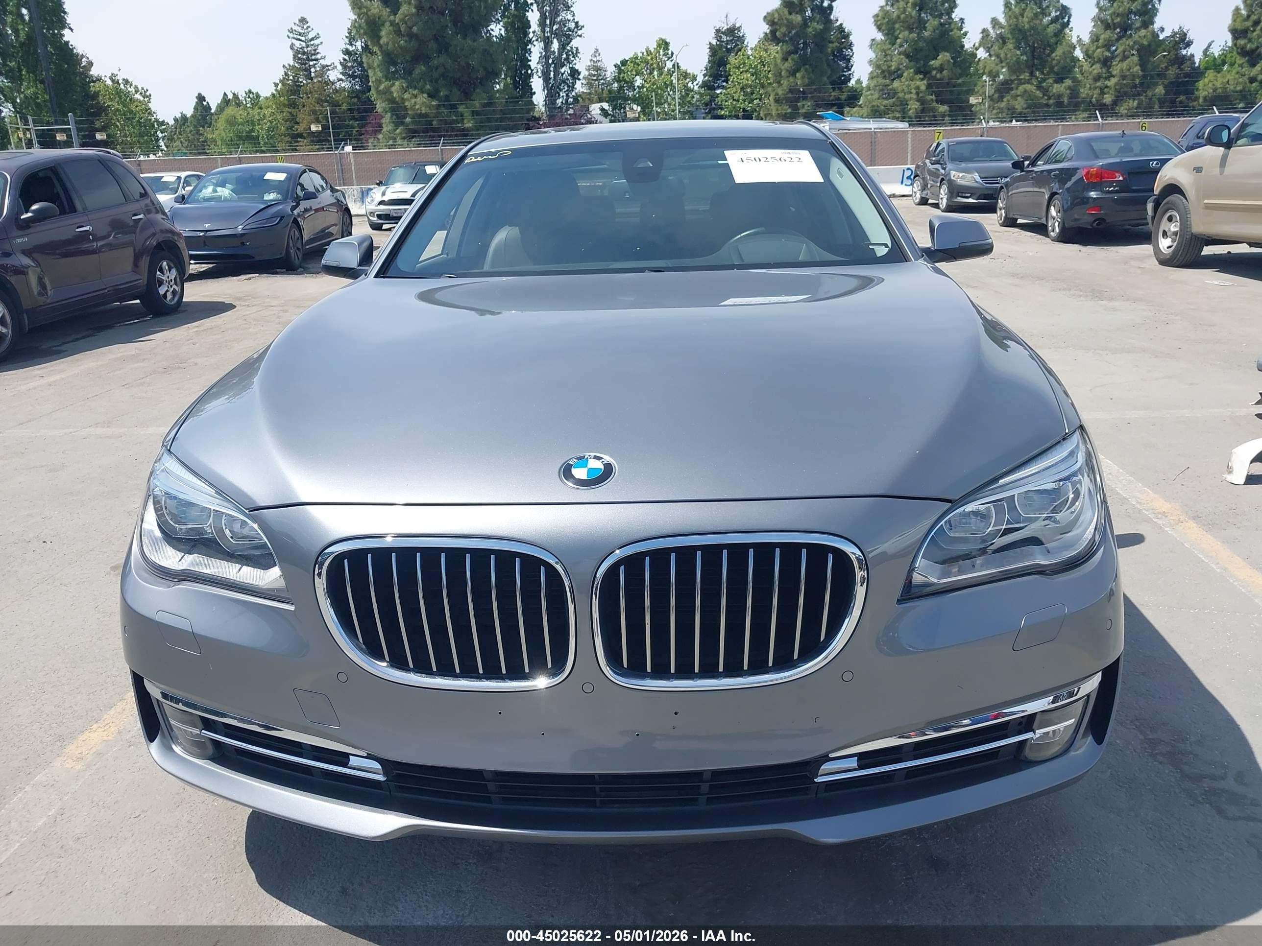 2014 Bmw 750i   Gray vin: WBAYA8C5XED228199