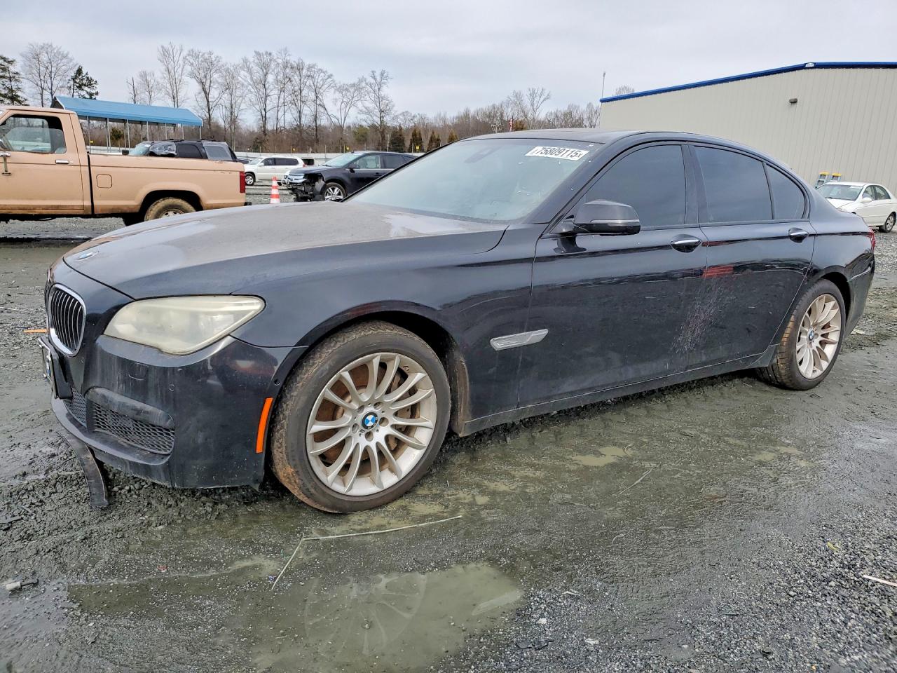 2014 Bmw 750 I Black vin: WBAYA8C5XED825255