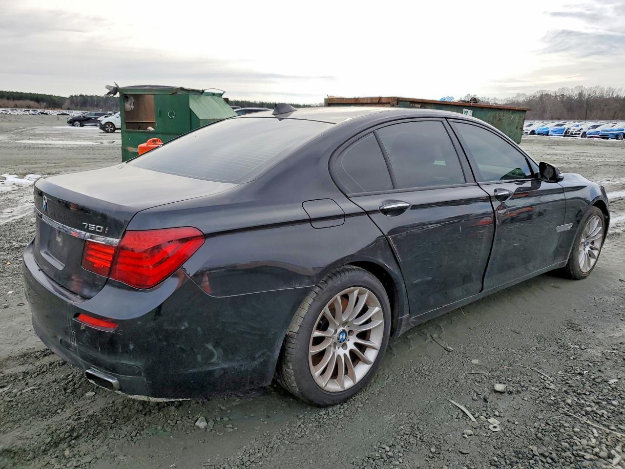 2014 Bmw 750 I Black vin: WBAYA8C5XED825255