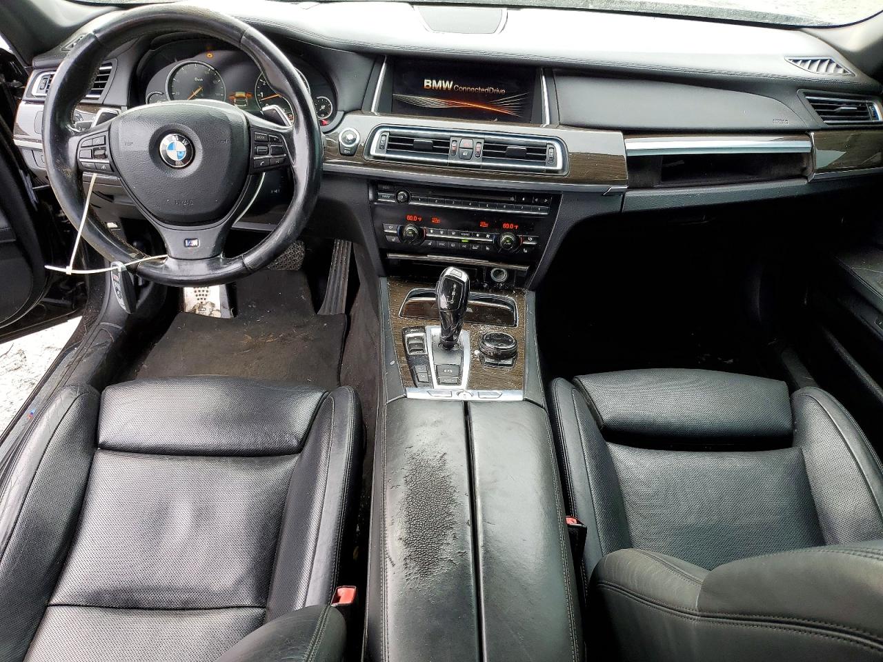 2014 Bmw 750 I Black vin: WBAYA8C5XED825255