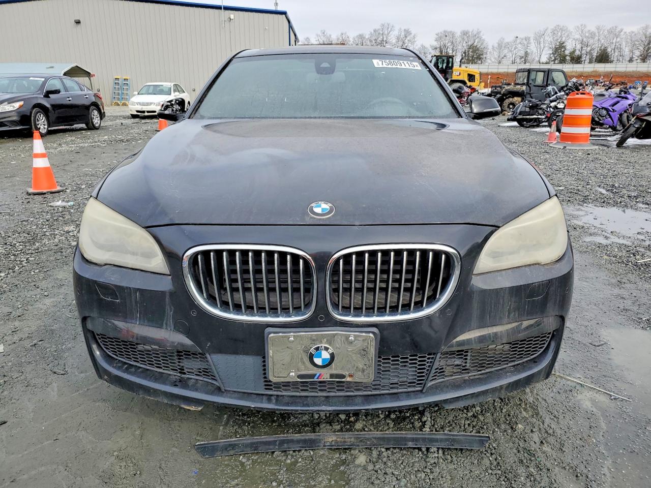 2014 Bmw 750 I Black vin: WBAYA8C5XED825255