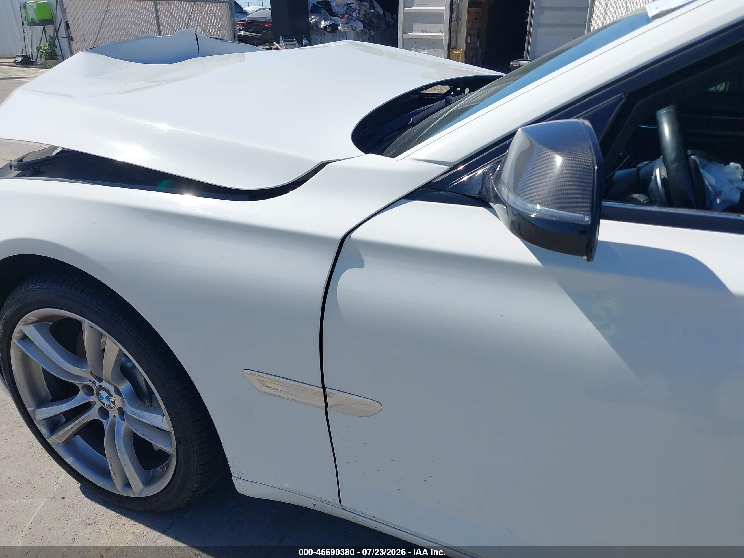2015 Bmw 750i White vin: WBAYA8C5XFD825483