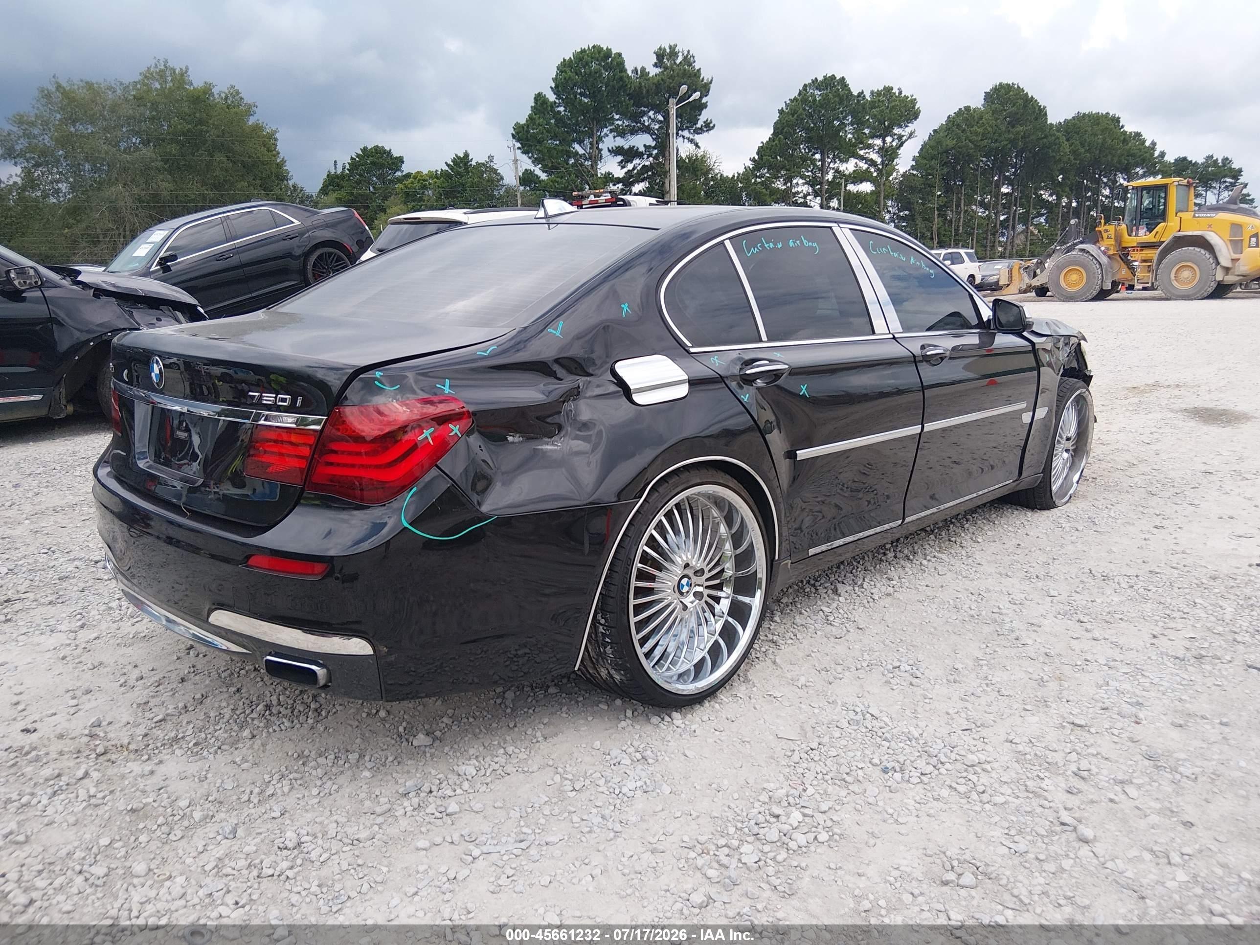 2013 Bmw 750i Xdrive Black vin: WBAYB6C50DC998269