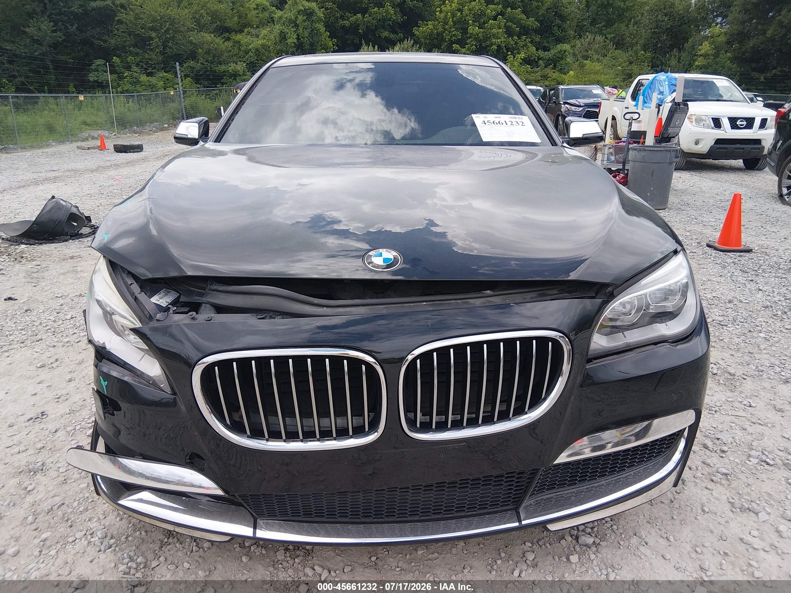 2013 Bmw 750i Xdrive Black vin: WBAYB6C50DC998269