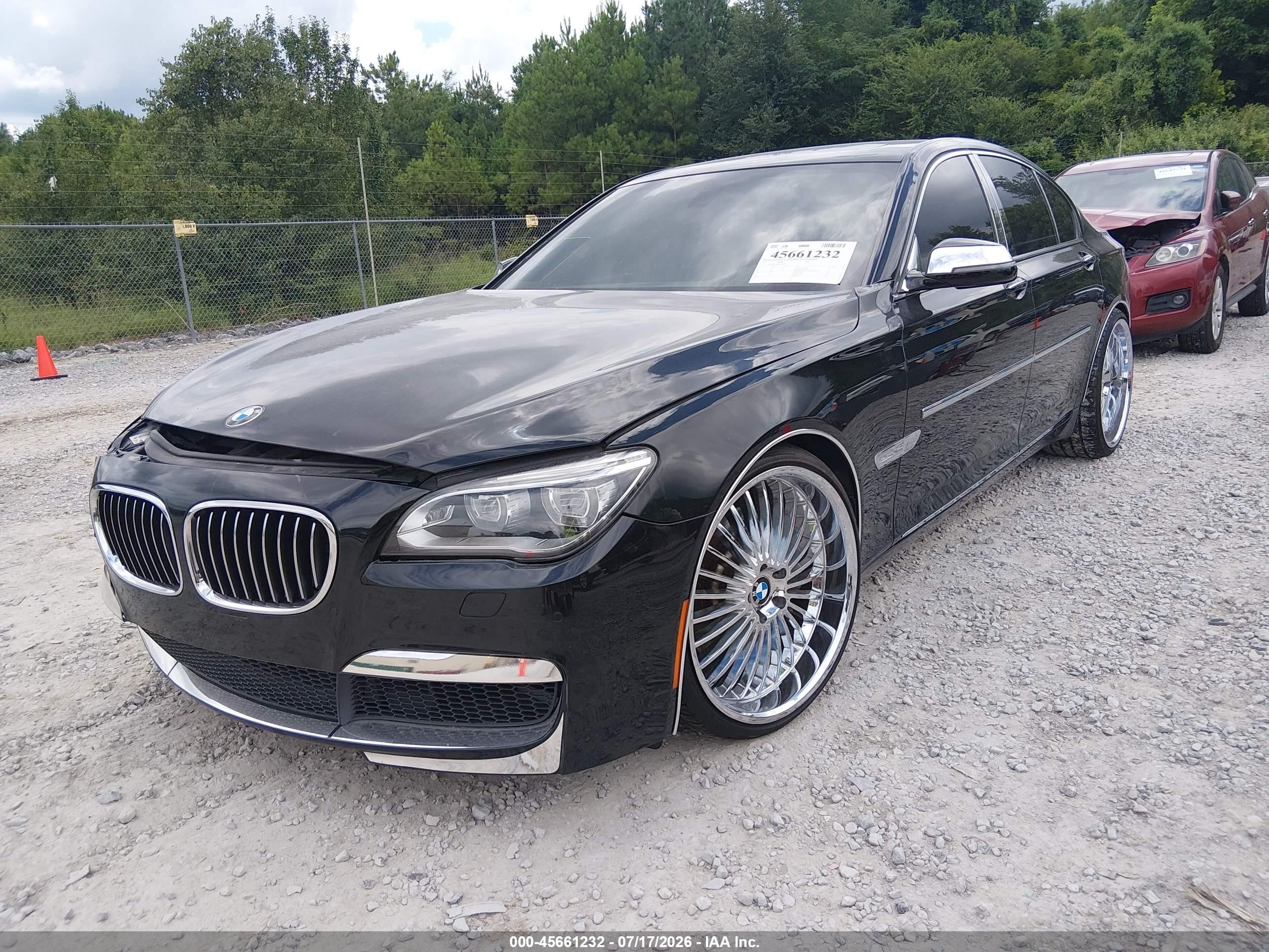 2013 Bmw 750i Xdrive Black vin: WBAYB6C50DC998269