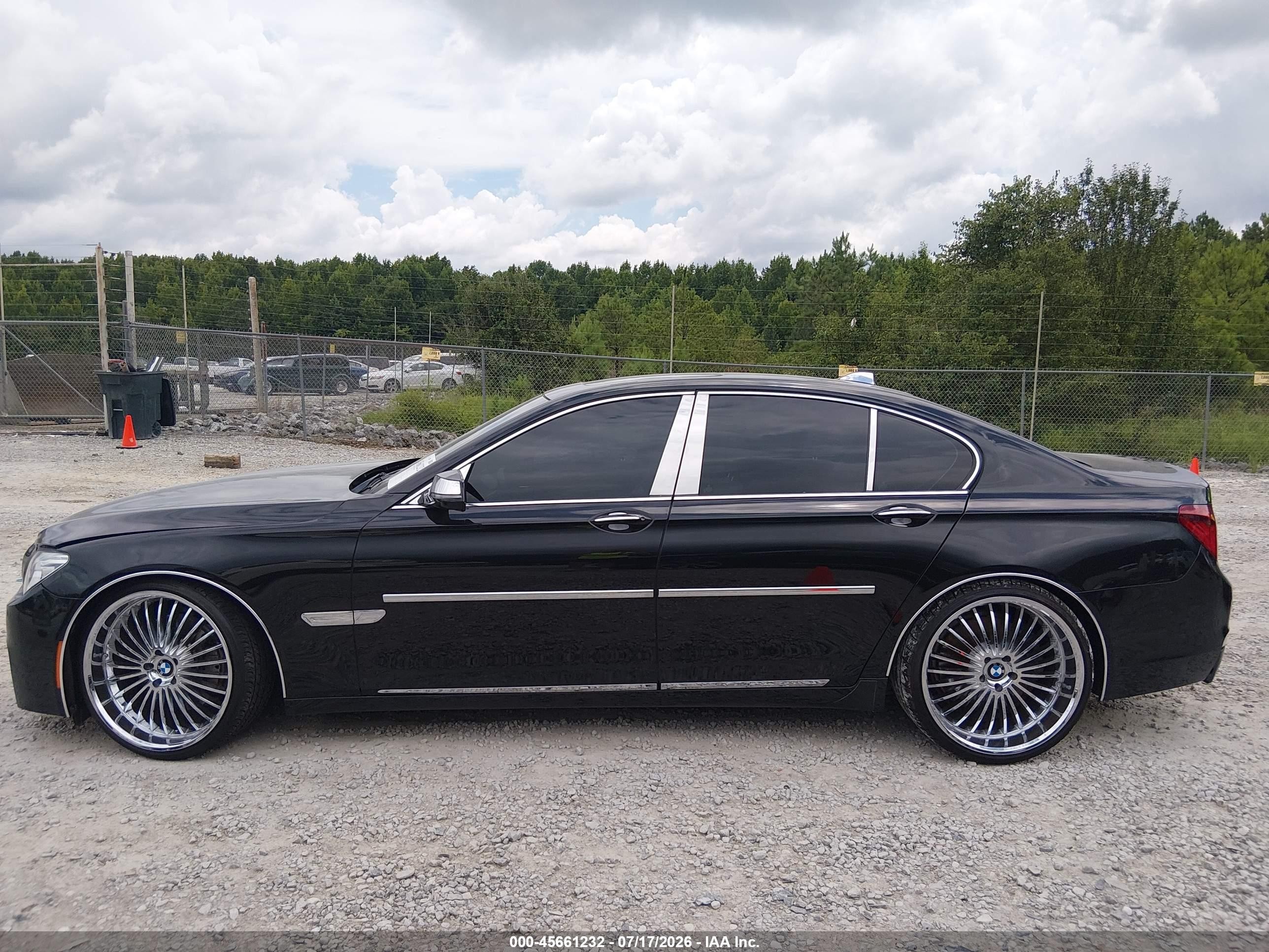 2013 Bmw 750i Xdrive Black vin: WBAYB6C50DC998269