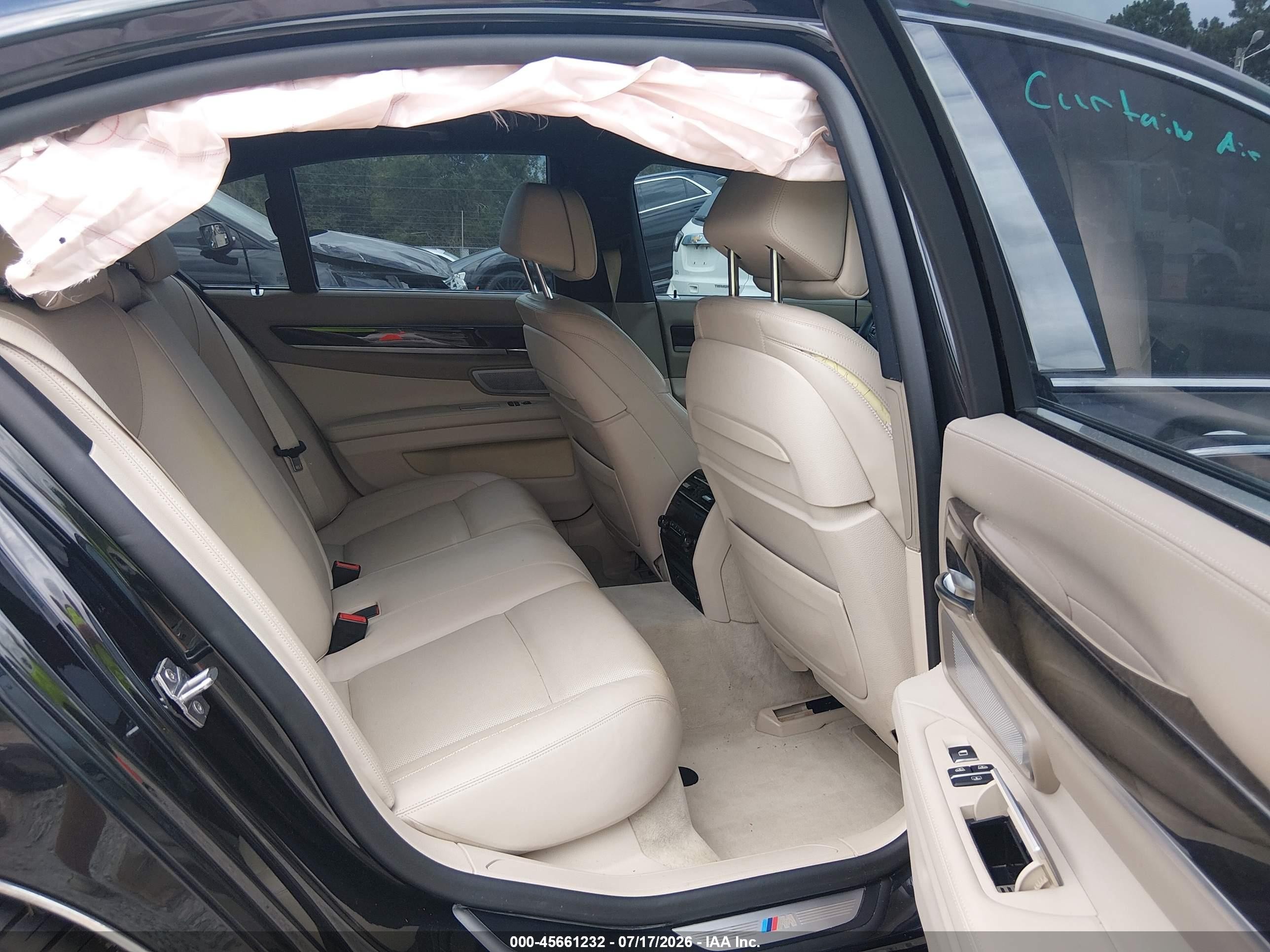 2013 Bmw 750i Xdrive Black vin: WBAYB6C50DC998269