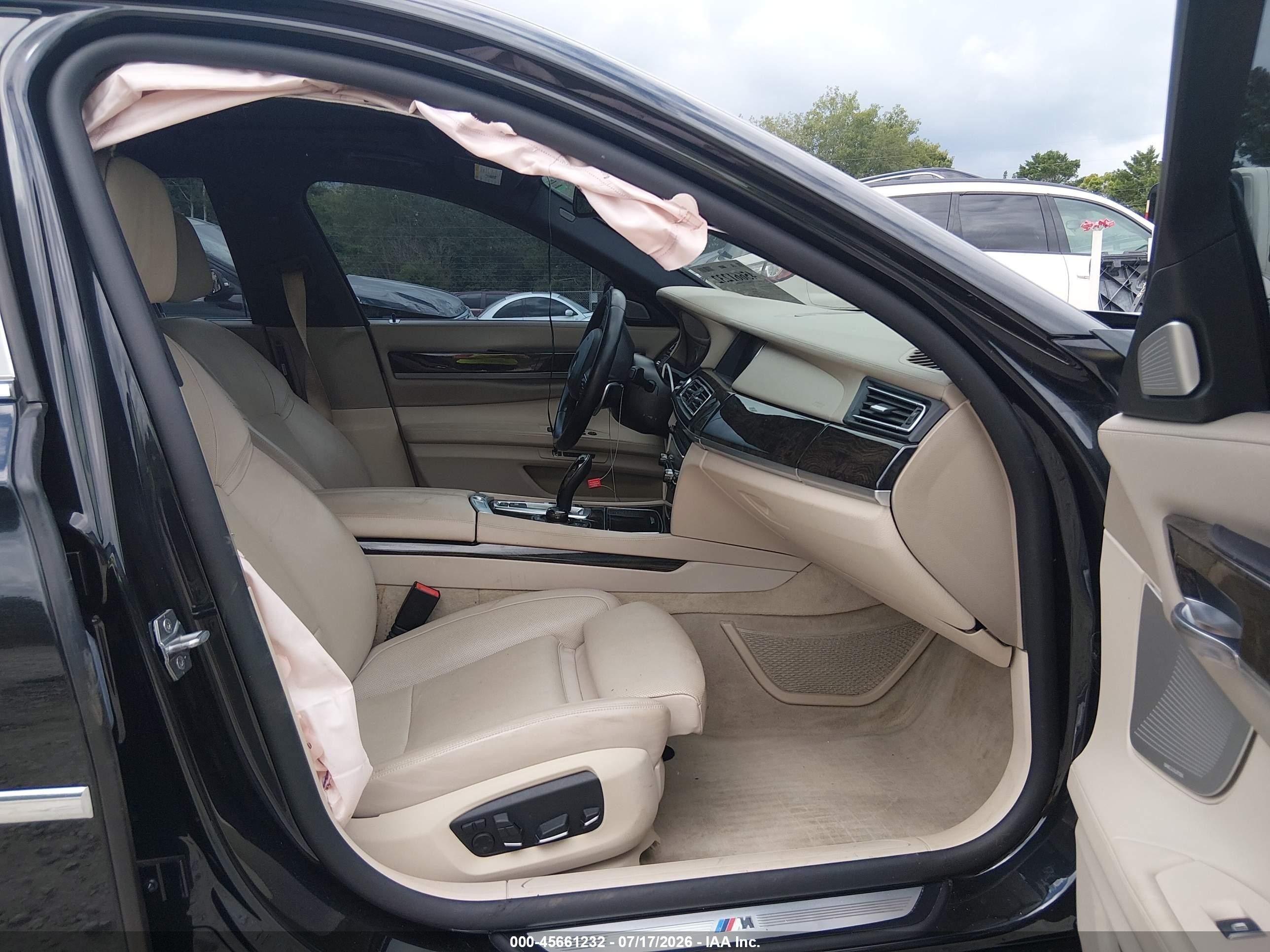 2013 Bmw 750i Xdrive Black vin: WBAYB6C50DC998269