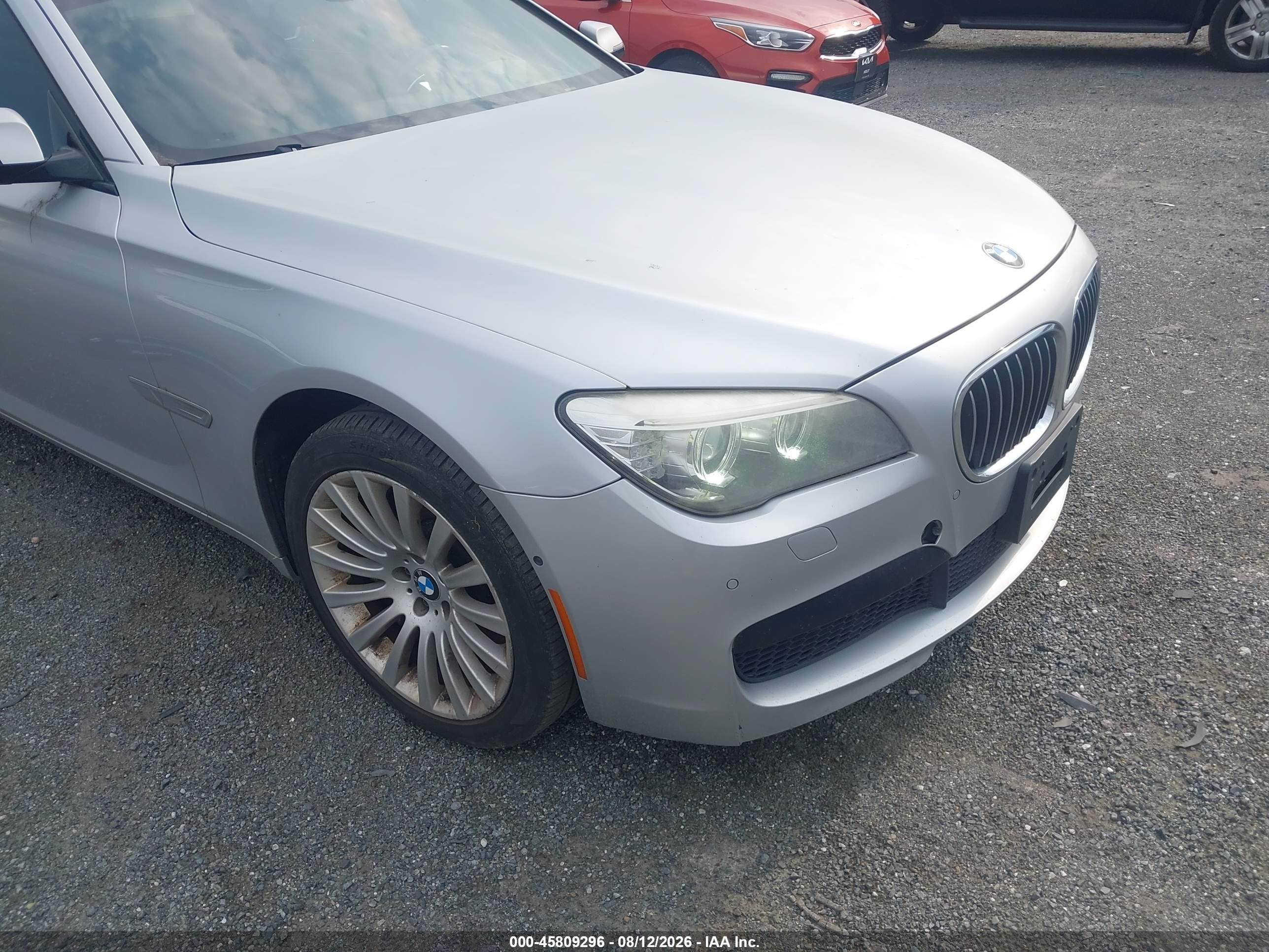2013 Bmw 750i Xdrive Silver vin: WBAYB6C50DD223609
