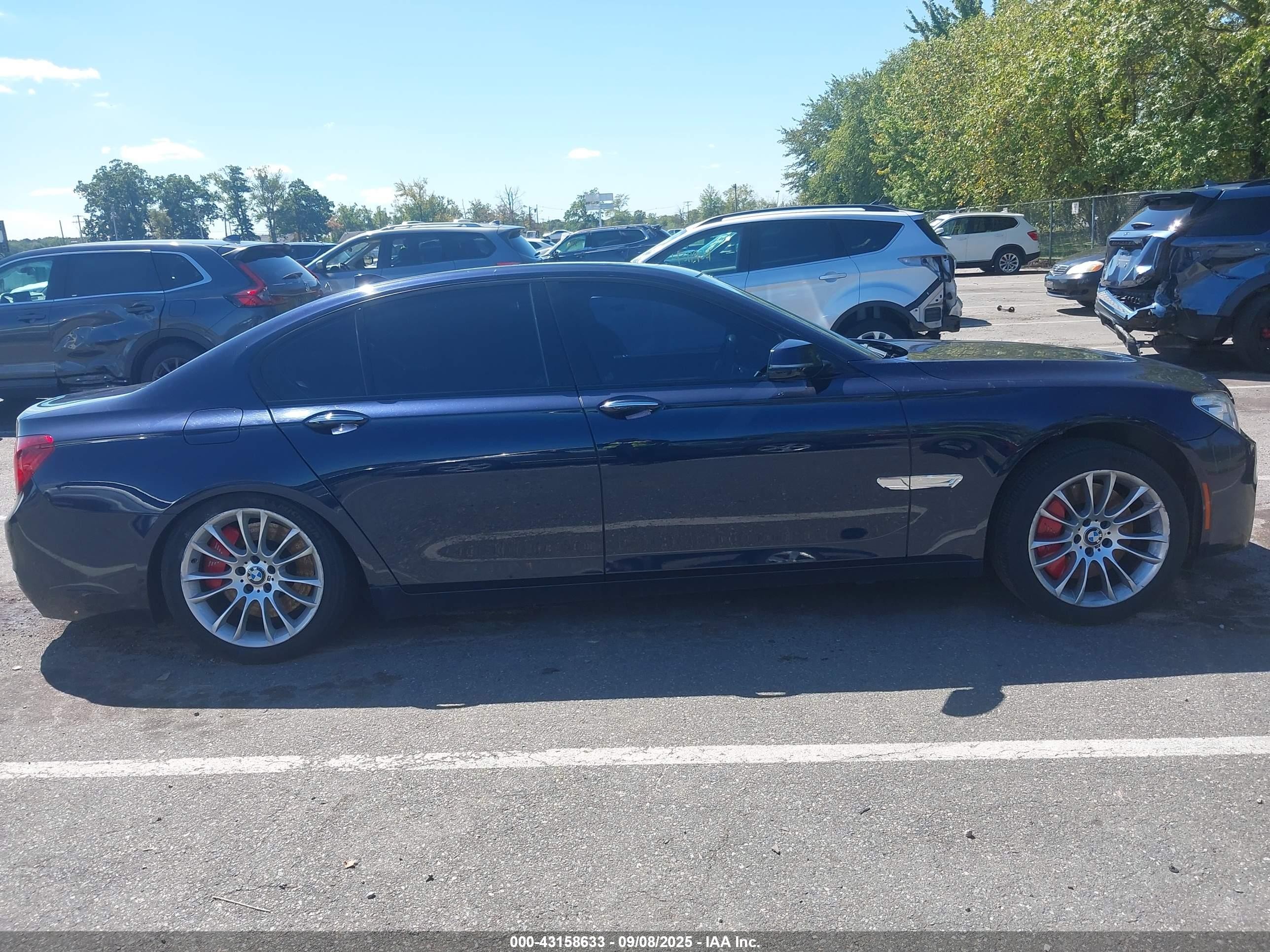 2014 Bmw 750i Xdrive Black vin: WBAYB6C50ED225023