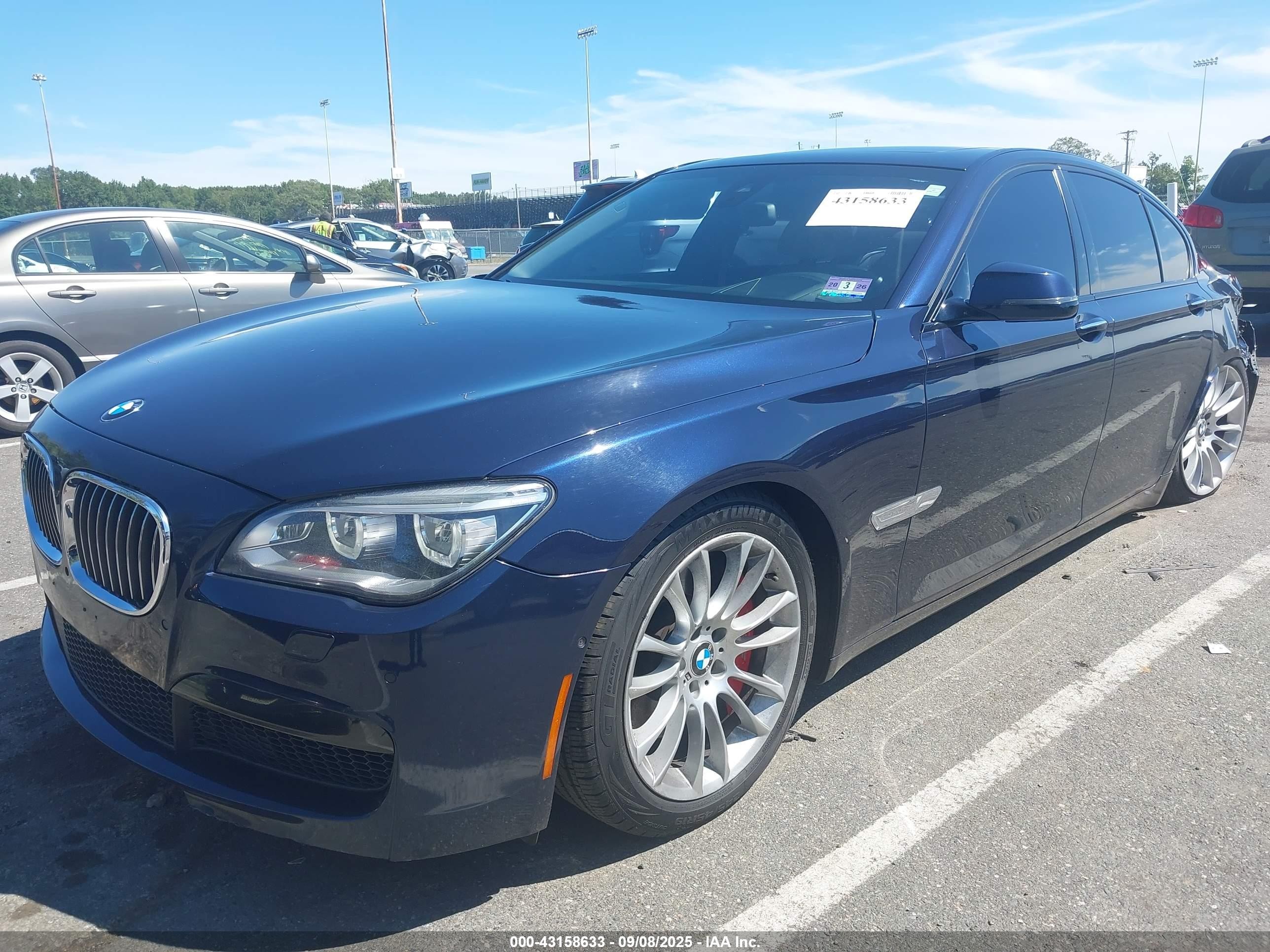 2014 Bmw 750i Xdrive Black vin: WBAYB6C50ED225023