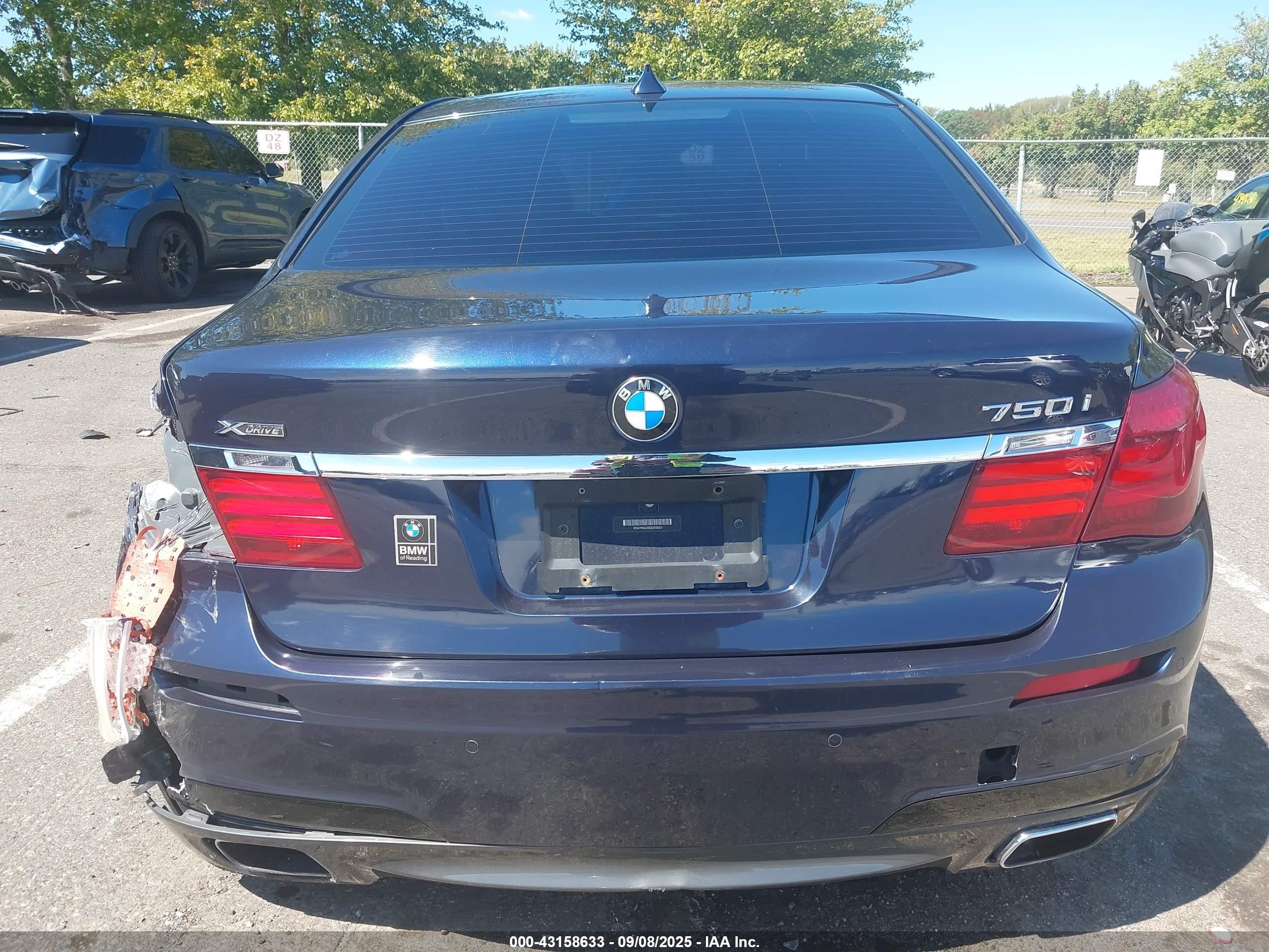 2014 Bmw 750i Xdrive Black vin: WBAYB6C50ED225023