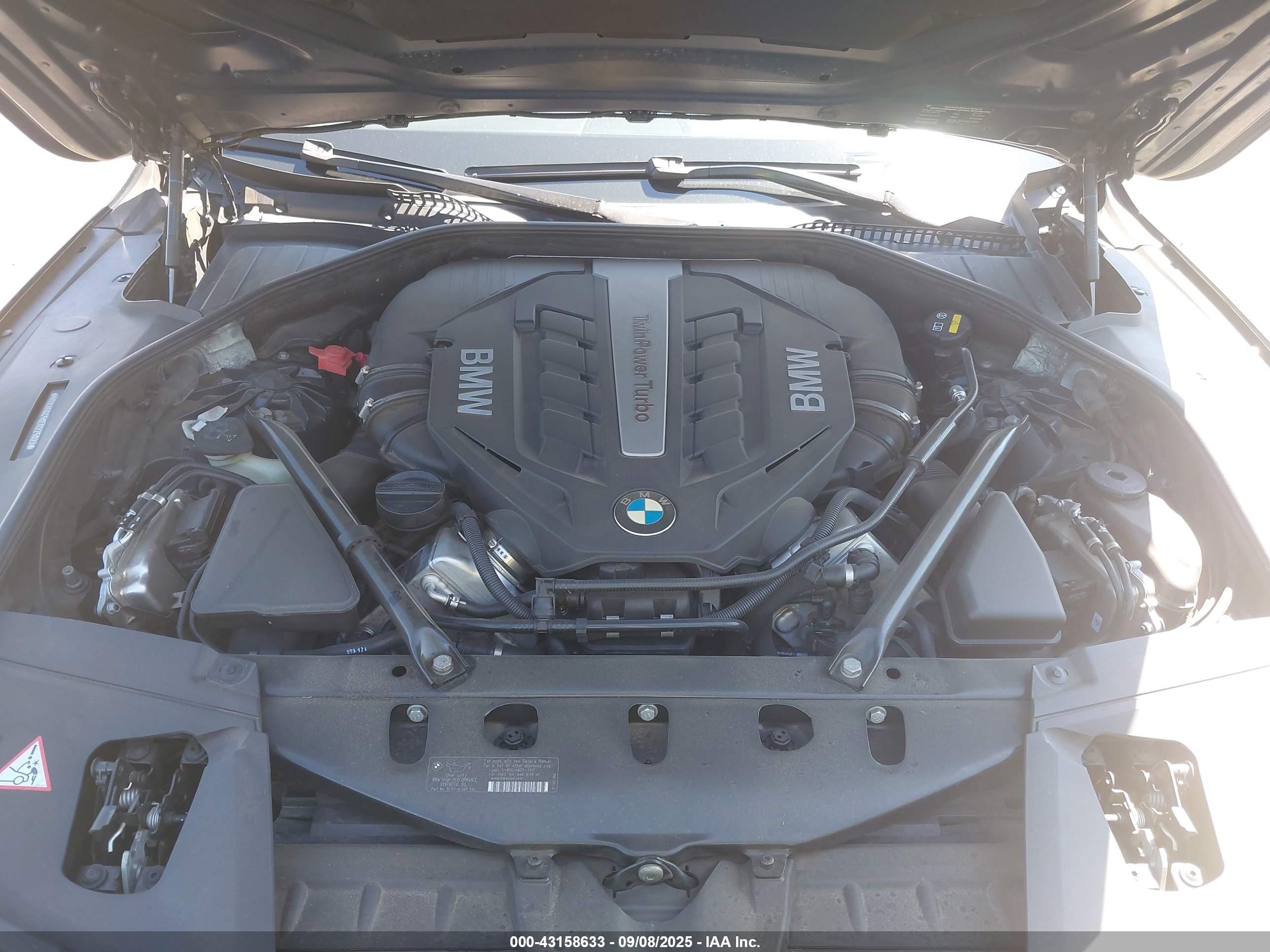 2014 Bmw 750i Xdrive Black vin: WBAYB6C50ED225023