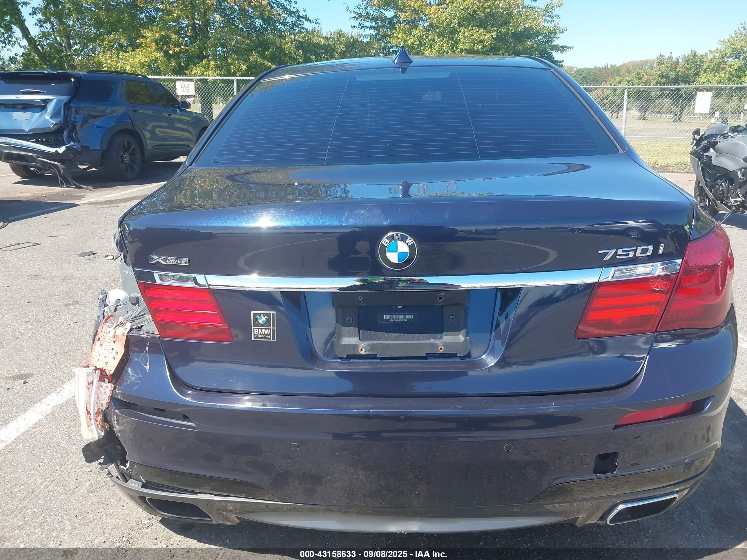 2014 Bmw 750i Xdrive Black vin: WBAYB6C50ED225023