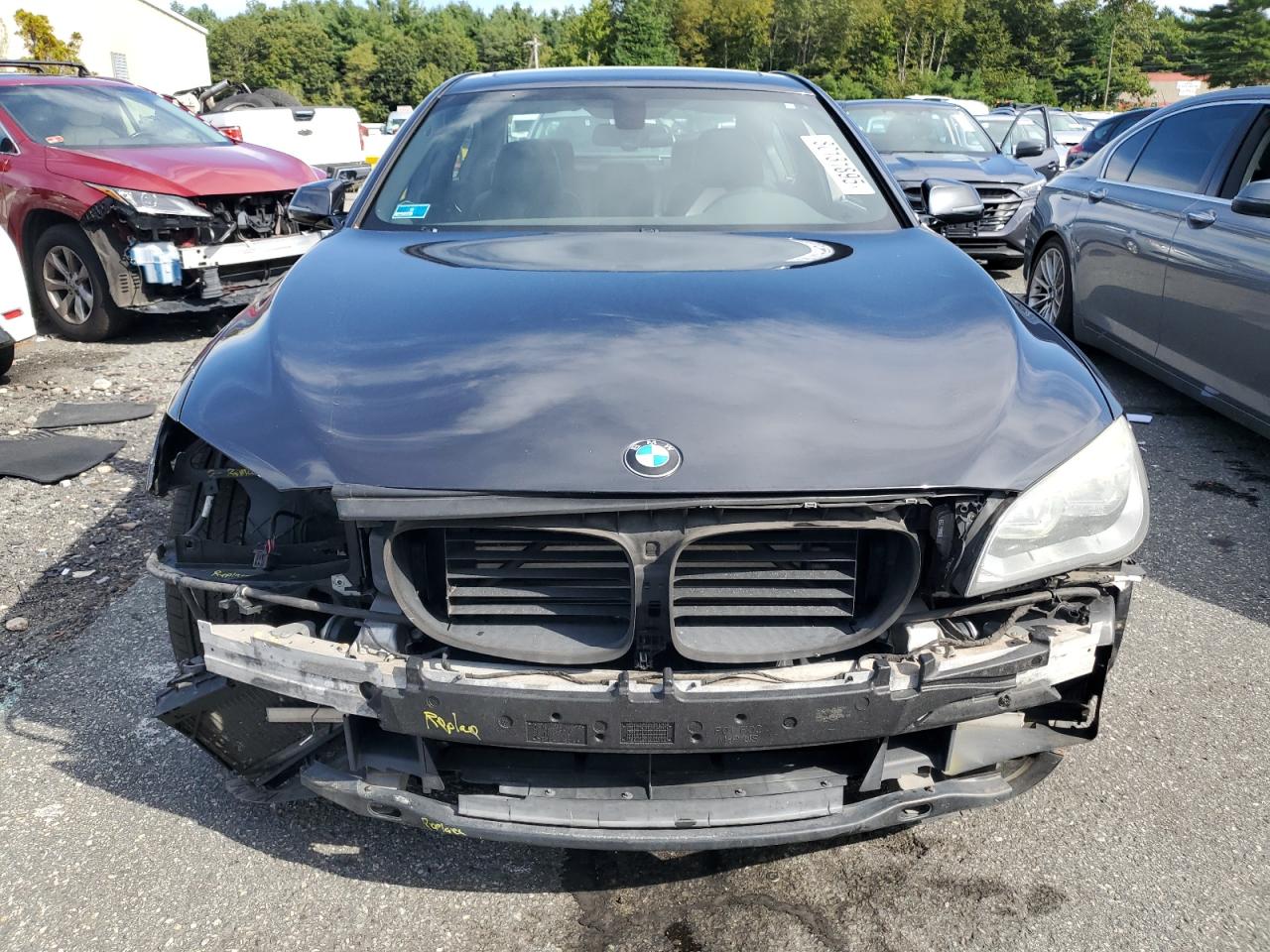 2013 Bmw 750 Xi Gray vin: WBAYB6C51DD223523