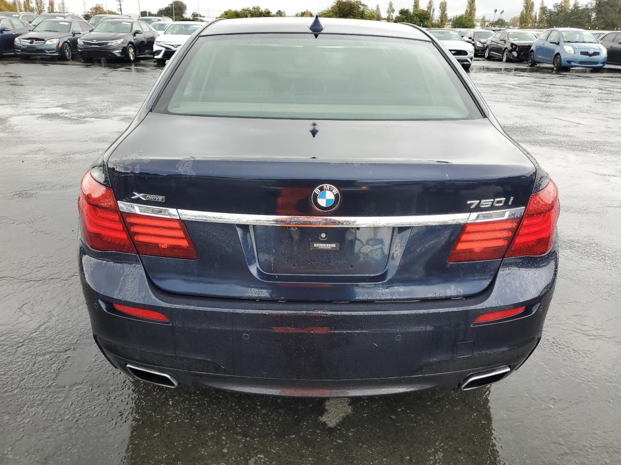 2014 Bmw 750 Xi Blue vin: WBAYB6C52ED224892