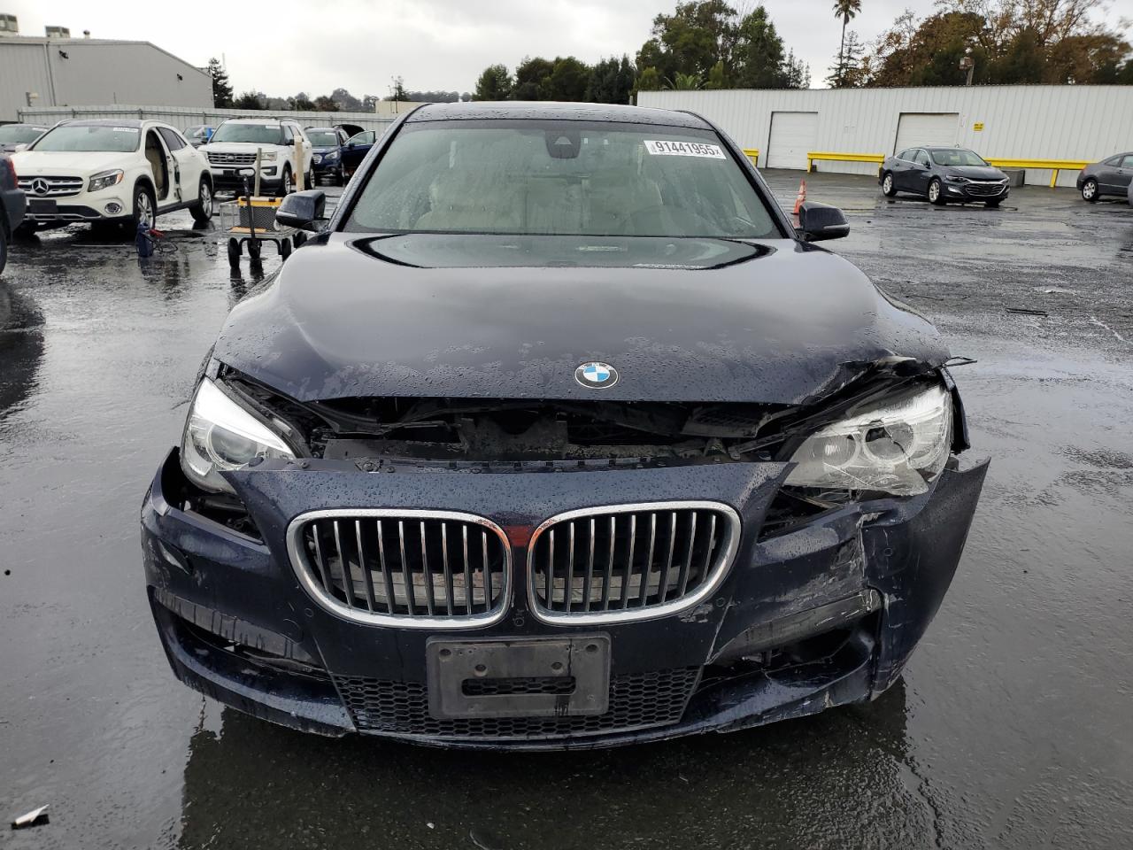 2014 Bmw 750 Xi Blue vin: WBAYB6C52ED224892