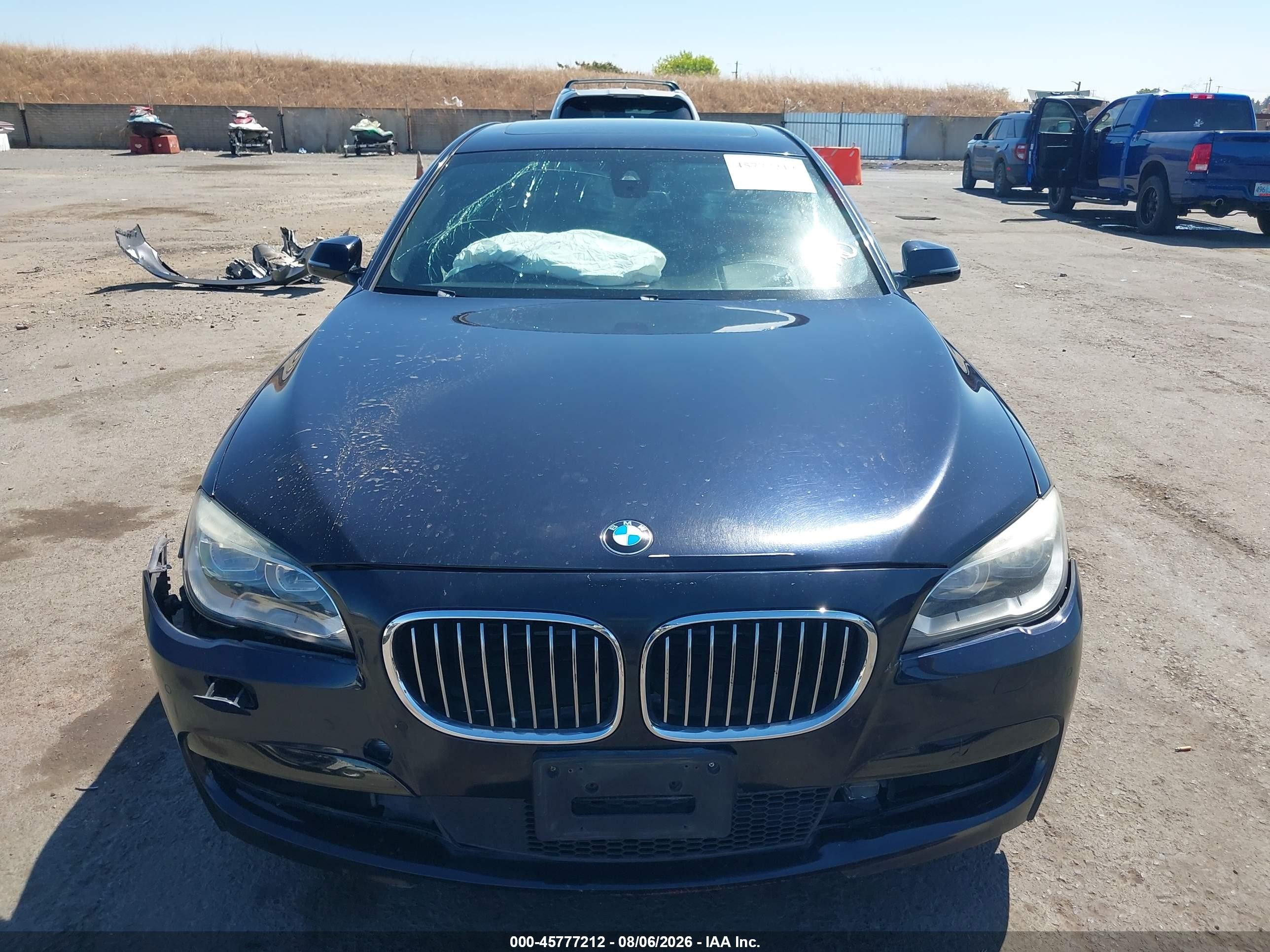 2014 Bmw 750i Xdrive Dark Blue vin: WBAYB6C52ED225069
