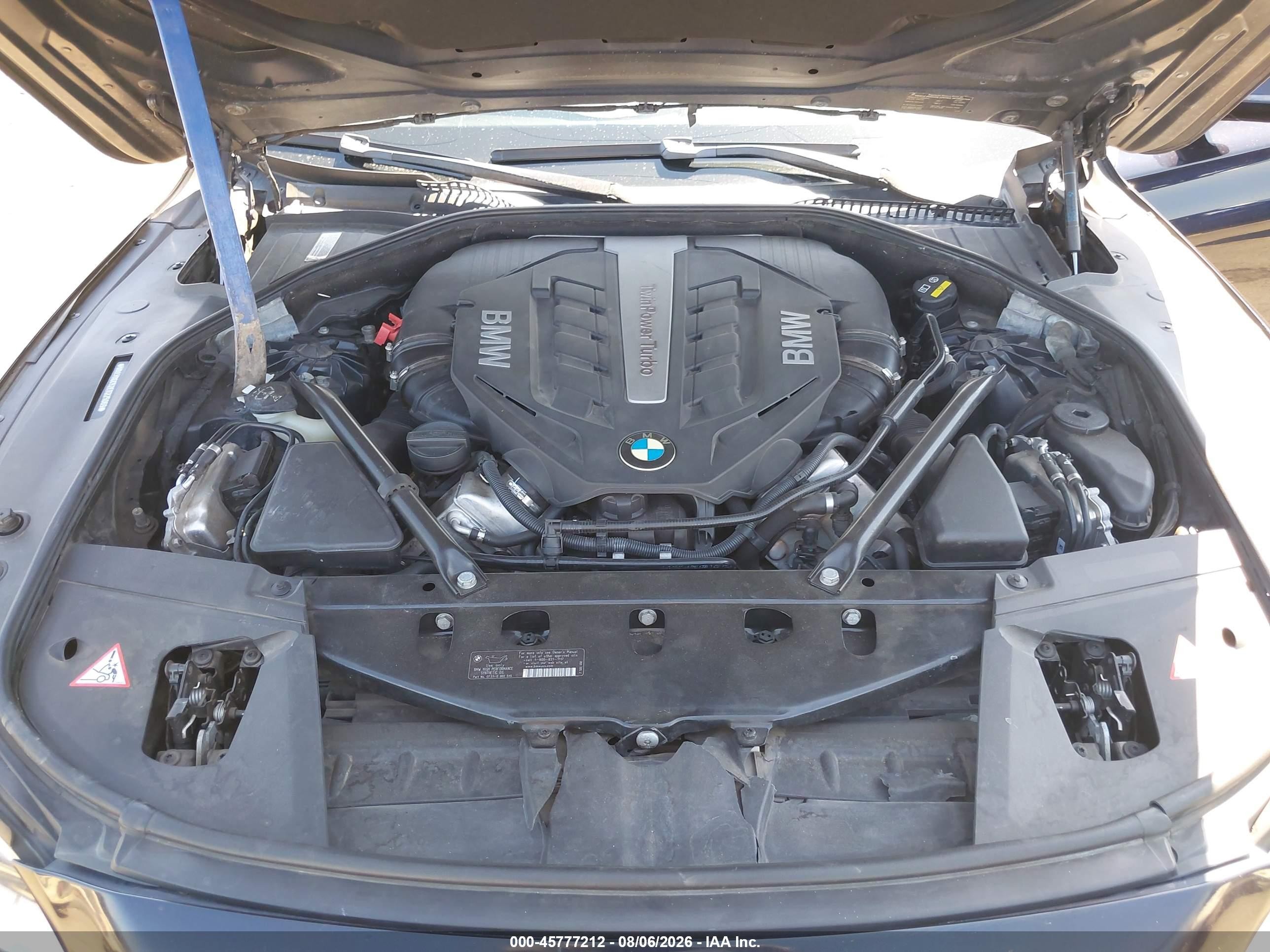 2014 Bmw 750i Xdrive Dark Blue vin: WBAYB6C52ED225069